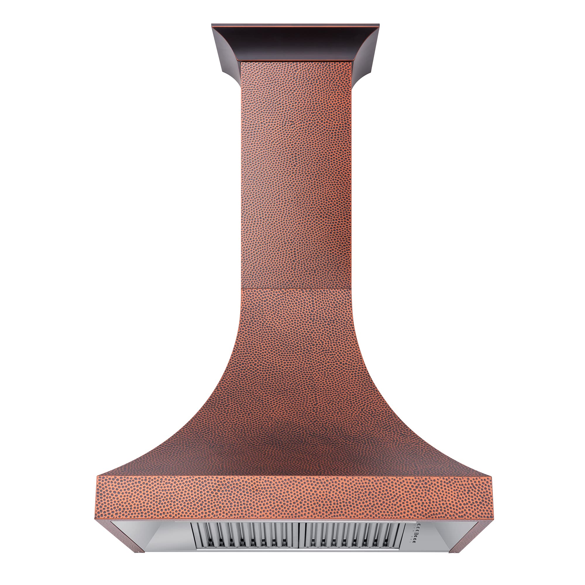 ZLINE 48" Designer Series Hand-Hammered Copper Finish Ducted Wall Range Hood 8632H-48 product image