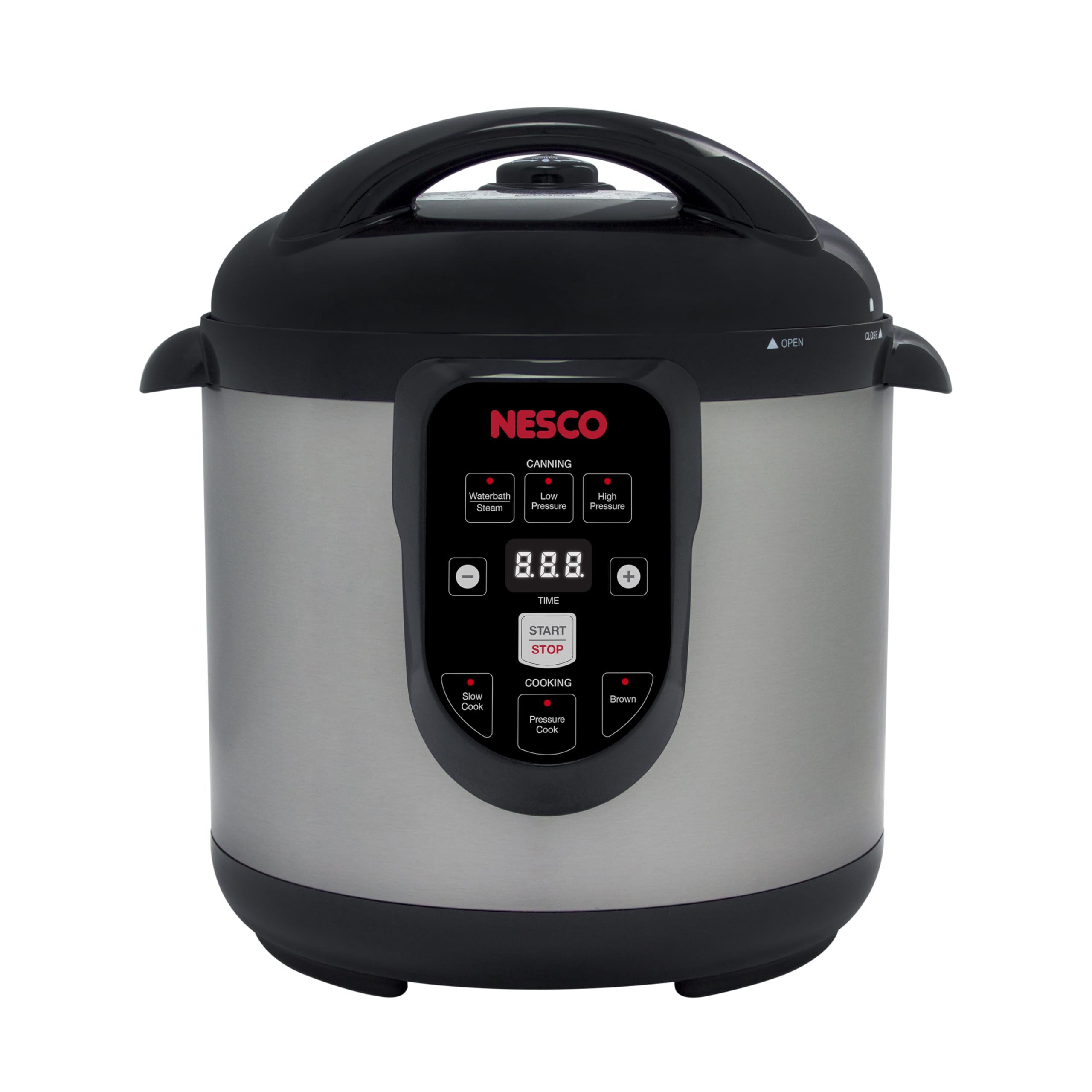 Nesco NPC-9 Smart Electric Pressure Cooker and Canner, Stainless Steel, 9.5 Qt product image