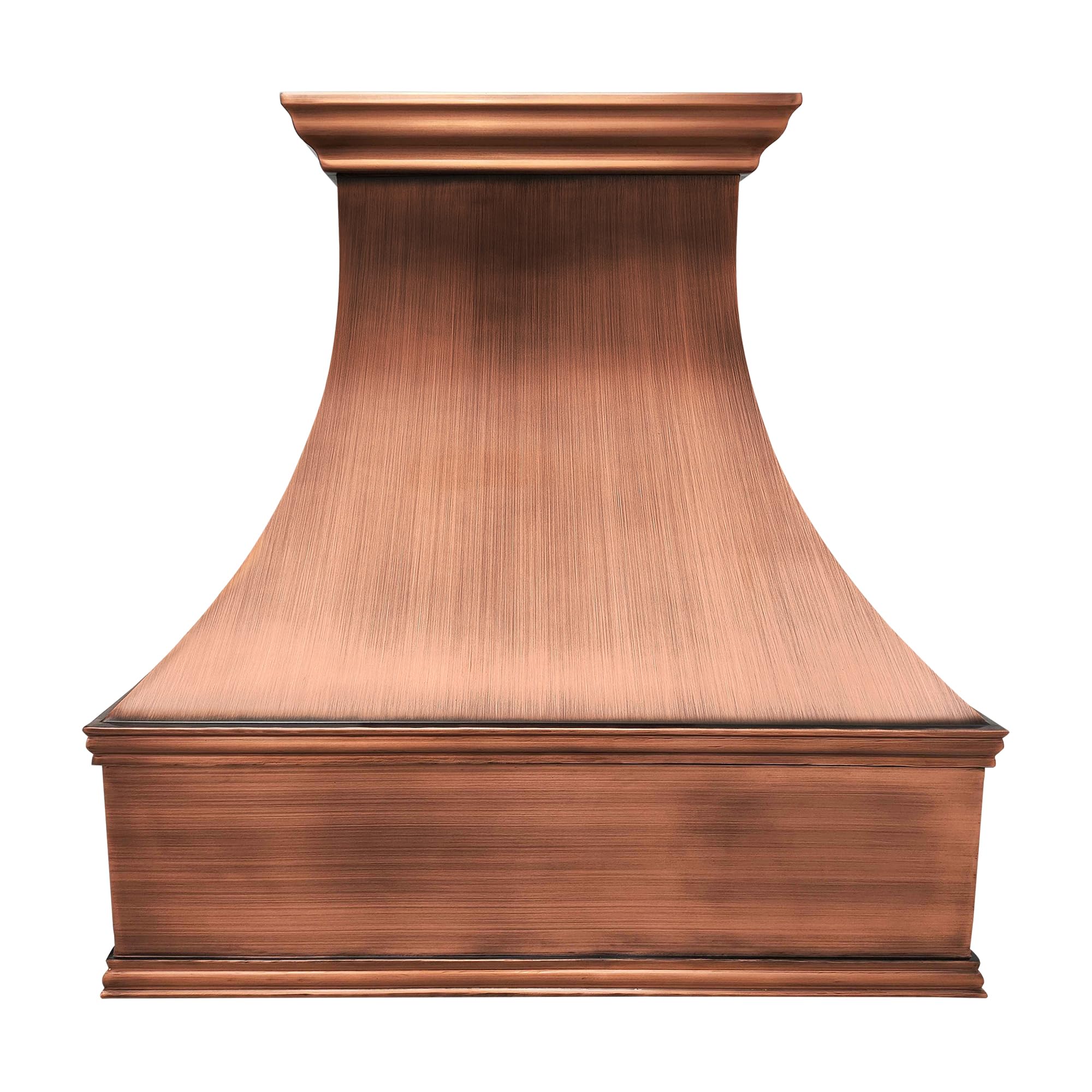 CT Copper Tailor Copper Vent Hood Island Mount,36’’ W,48’‘H, 610 CFM Exhaust Fan,Stainless Steel Vent,LED Light,Dishwasher-Safe Baffle Filters,Smooth-MediumPatina,VH7 product image