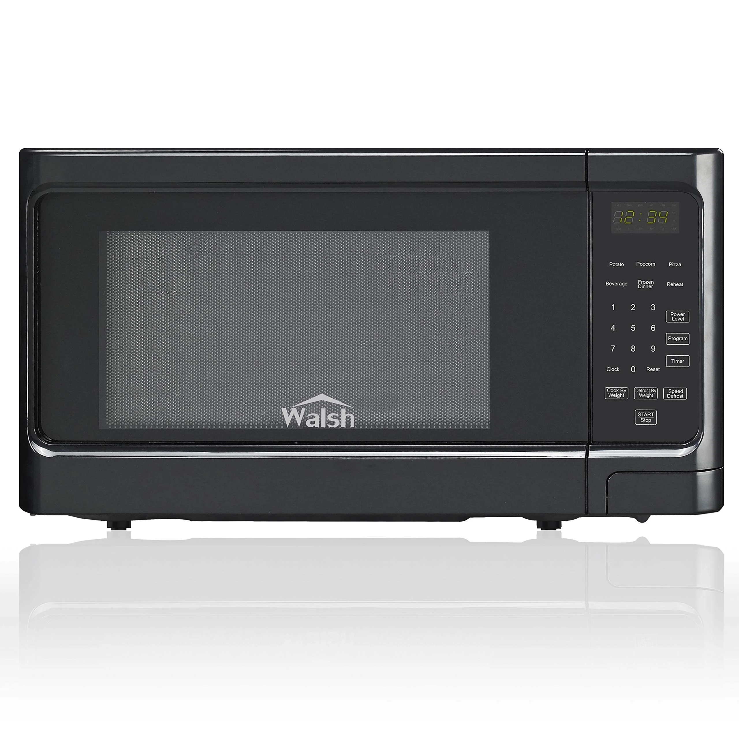 Walsh WSCMS311BK-10 Countertop Microwave Oven, 6 Cooking Programs LED Lighting Push Button, 1.1 Cu.Ft/1000W, Black product image
