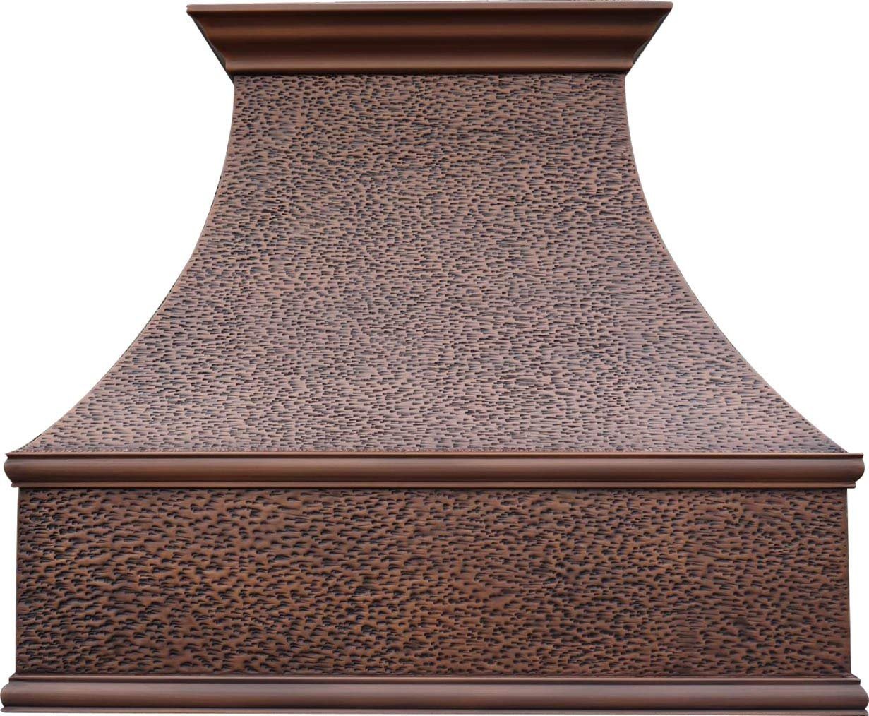 CT Copper Tailor Copper Vent Hood Wall Mount,36’’ W,48’‘H, 610 CFM Exhaust Fan,Stainless Steel Vent,LED Light,Dishwasher-Safe Baffle Filters,Medium Patina,VH7E product image