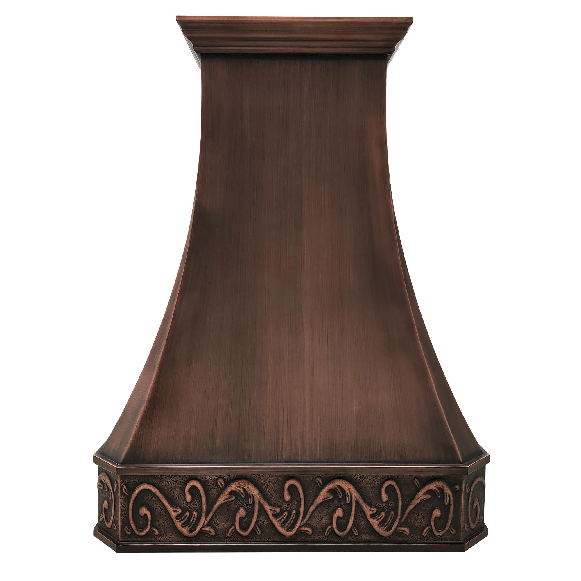 CT Copper Tailor Copper Vent Hood Wall Mount,30&rsquo;&rsquo; W,27&rsquo;&lsquo;H, 610 CFM Exhaust Fan,Stainless Steel Vent,LED Light,Dishwasher-Safe Baffle Filters,Smooth-Medium Patina,VH3A product image