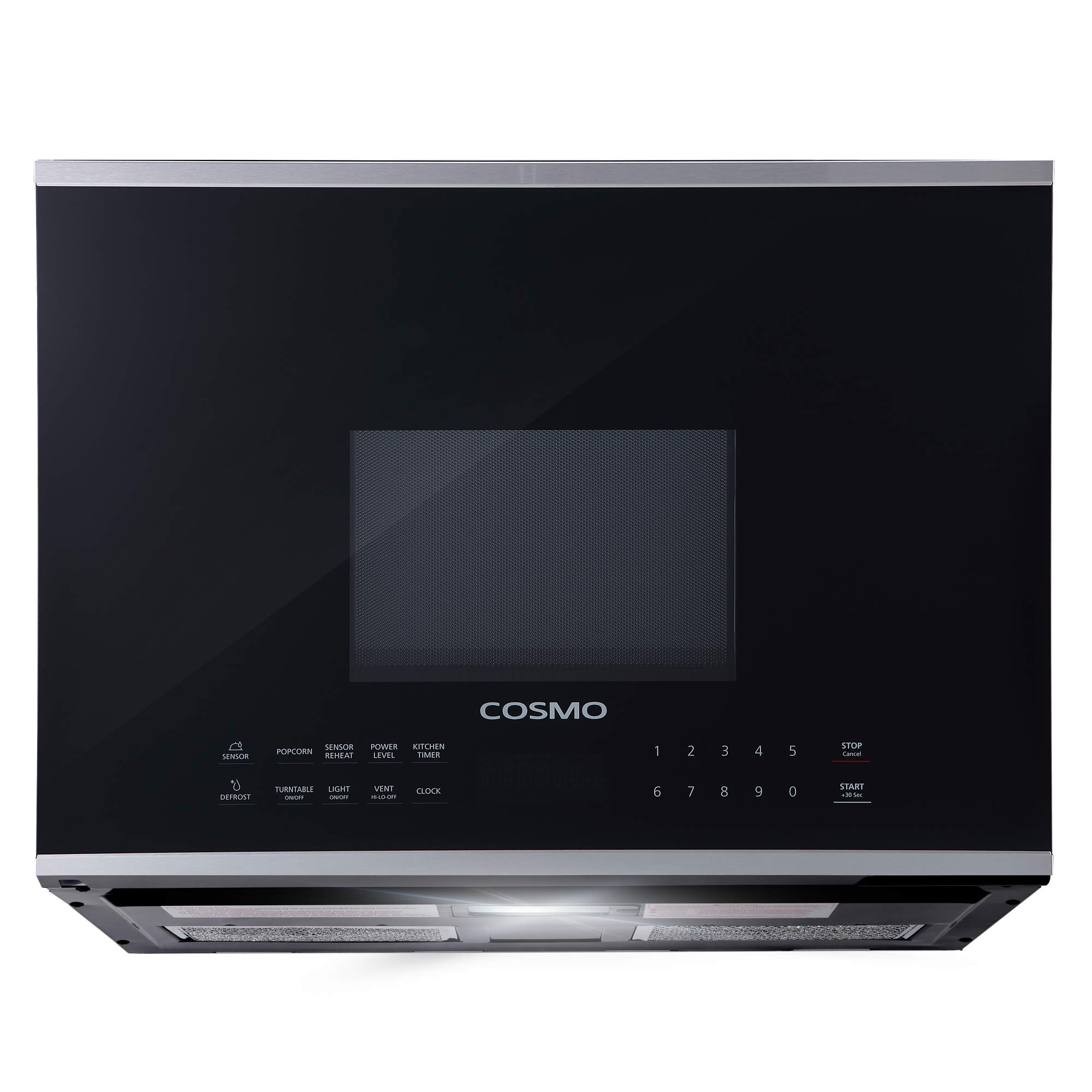 COSMO COS-2413ORM1SS 24 in. Stellar Collection 1.34 cu. ft. Over the Range Microwave in Stainless Steel with Vent Fan product image