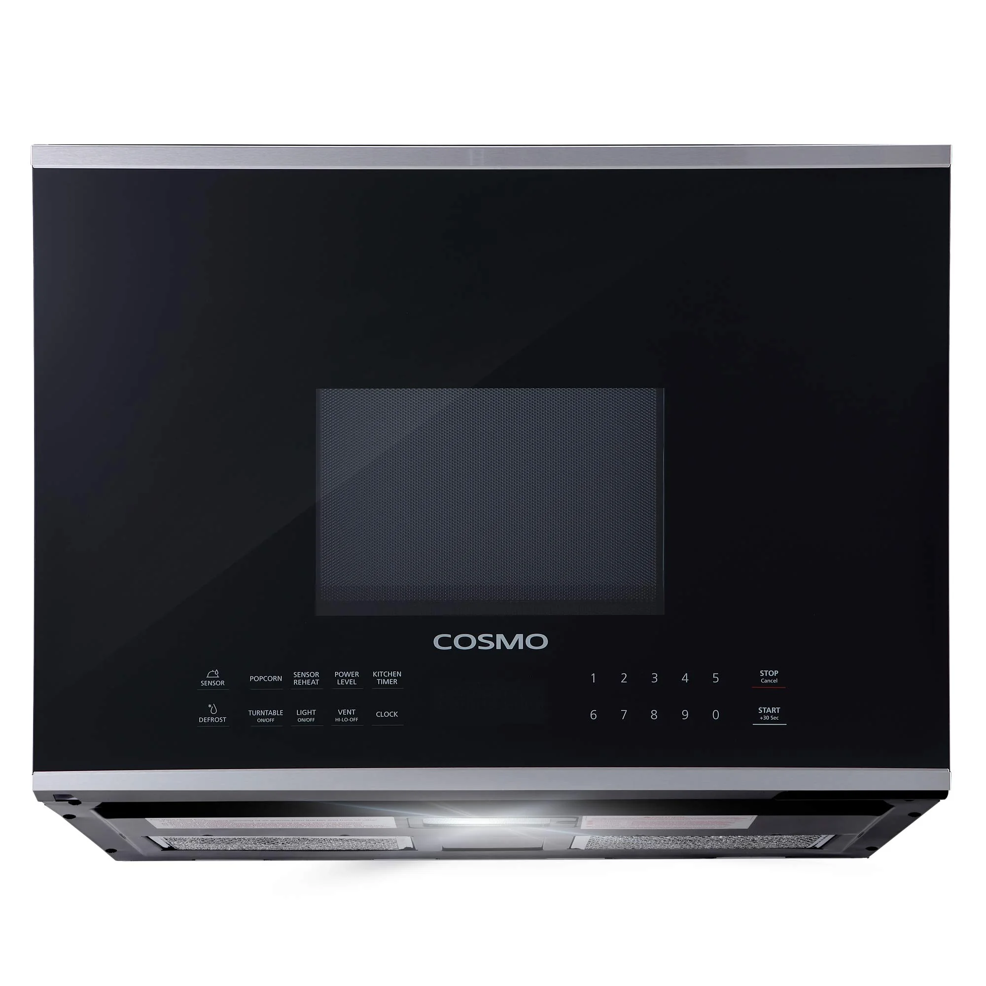 COSMO COS-2413ORM1SS 24 in. Stellar Collection 1.34 cu. ft. Over the Range Microwave in Stainless Steel with Vent Fan product image