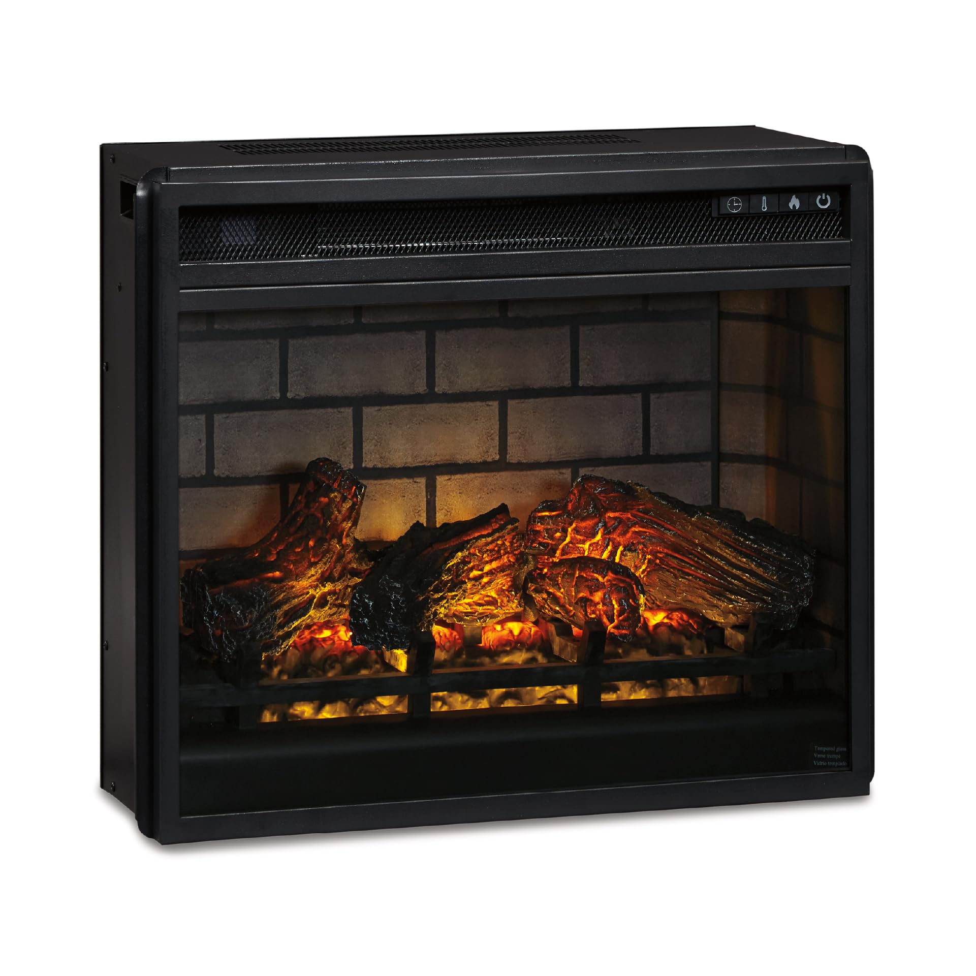 Signature Design by Ashley 24" Electric Infrared Fireplace Insert with Remote Control, Black product image