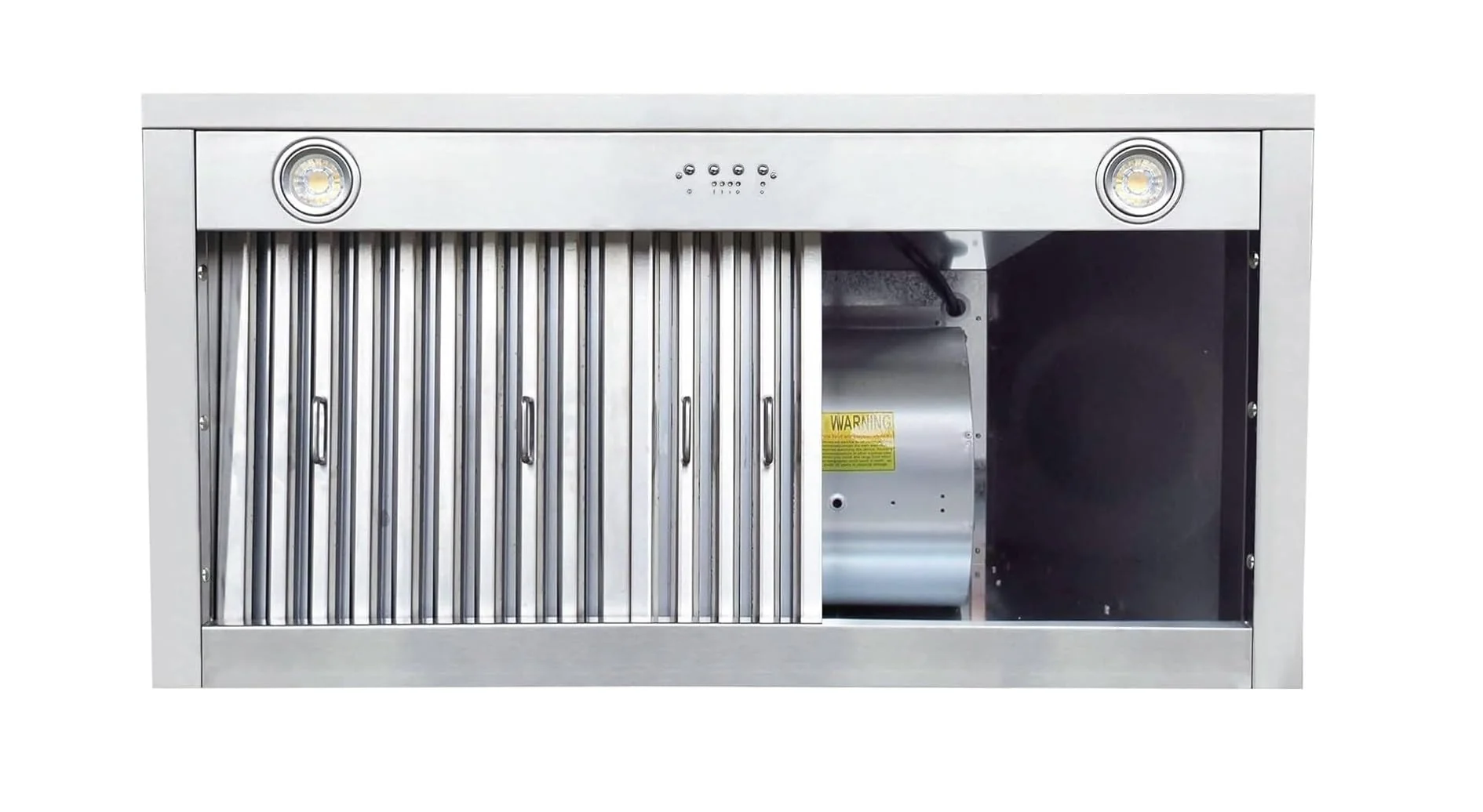 CT Copper Tailor Built-in Range Hood Insert/Liner 36 Inch,610 CFM Vent with 4-Speed Fan, LED Light, Dishwasher-safe Baffle Filter,Stainless Steel product image