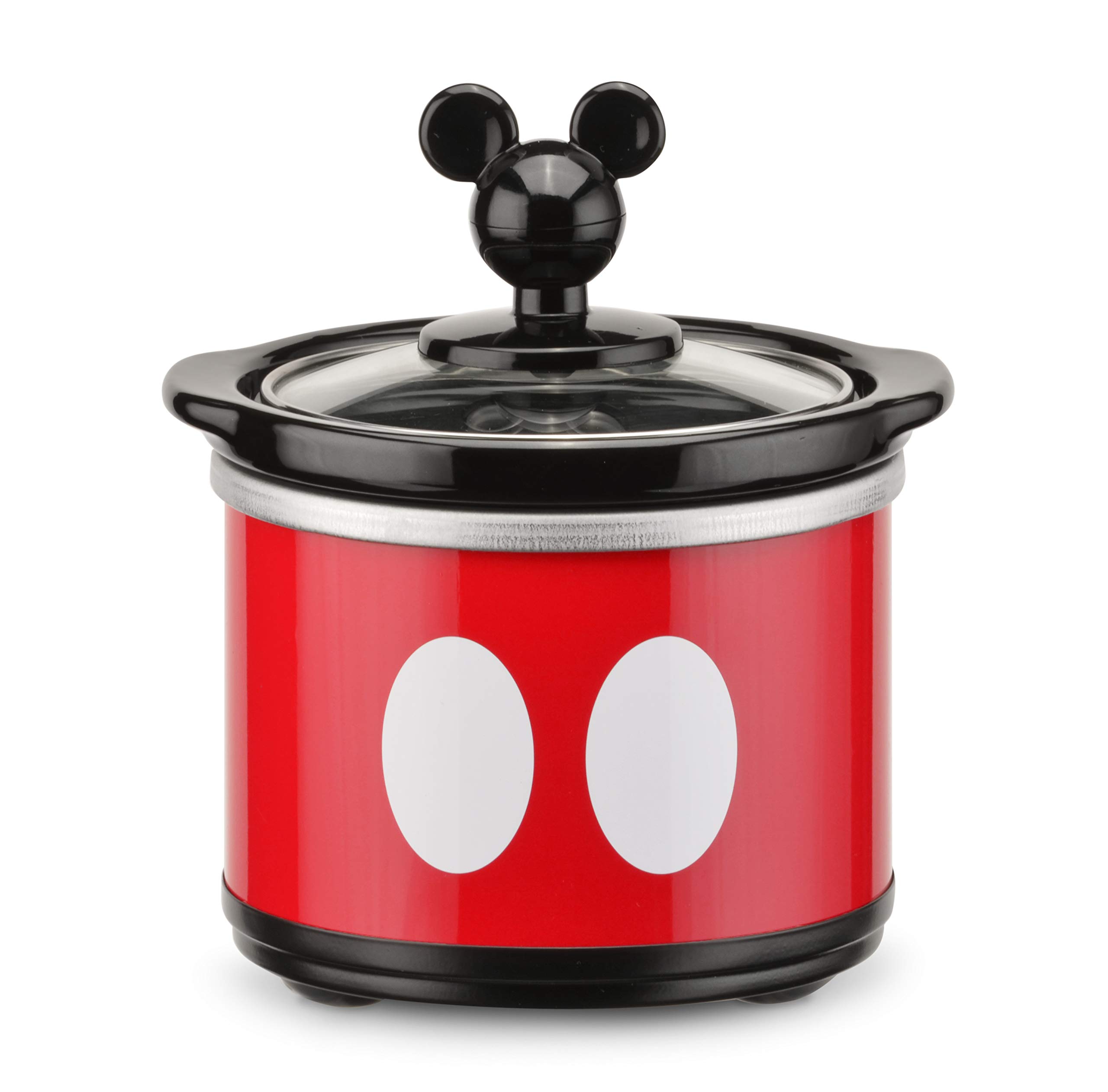 Disney Mickey Mouse 20-Ounce Mini Slow Cooker by Select Brands - Microwave- & Dishwasher-Safe Mini Dipper - Perfect for Dip, Cheese & Chocolate - Birthday & Holiday Gift product image