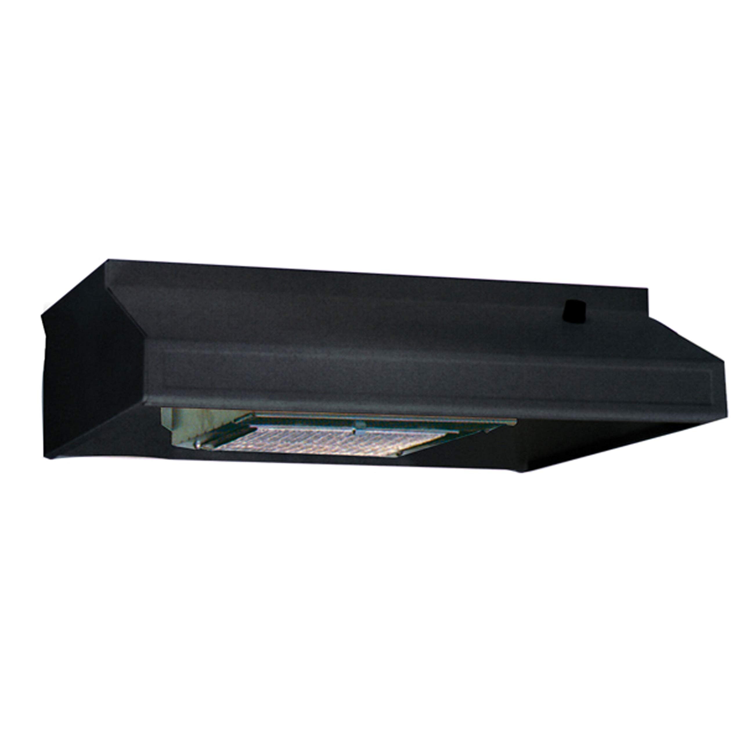 Ventline PC62-30BC-1 PC Series Pebble 120V AC Range Hood - 12" x 30", Black product image