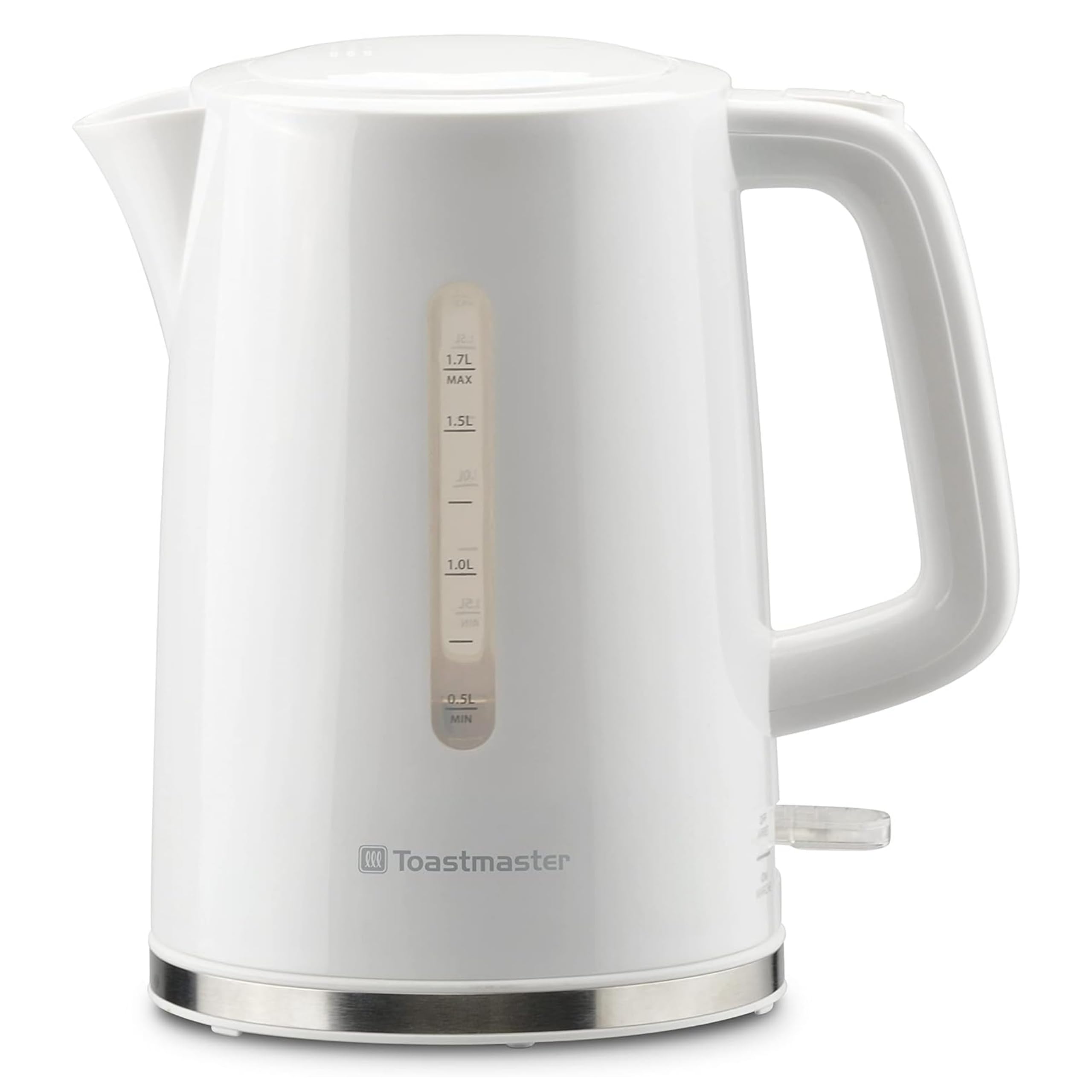 Toastmaster 1.7 Liter Electric Kettle - Tea & Coffee Kettle - Electric, Cordless Water Heater - Tea Water Boiler with Filter Pour Spot - White product image