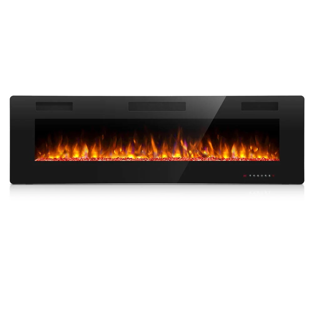 Antarctic Star 36 Inch Electric Fireplace in-Wall Recessed and Wall Mounted, Fireplace Heater and Linear Fireplace with Multicolor Flame, Timer, 750/1500W Control by Touch Panel & Remote product image