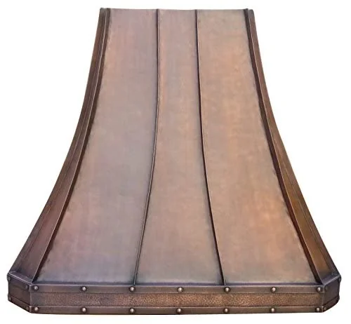 SINDA Handmade Unique Copper Range Hood with Stainless Steel.