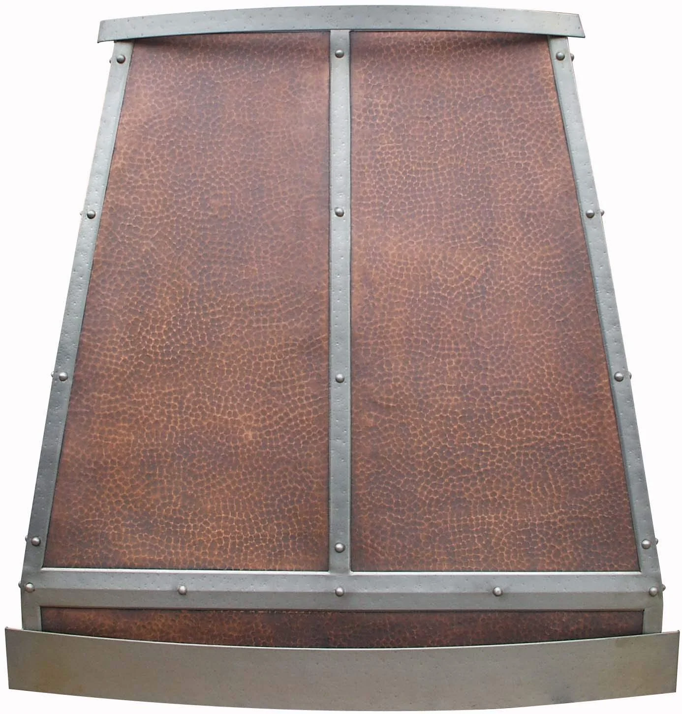 SINDA Handmade Unique Copper Range Hood, Professional SUS304 Liner with Internal Motor and Baffle Filter, Easy Installation, 48"Wx39"H Island Mount, Smooth-Natural Copper, H12SNI product image