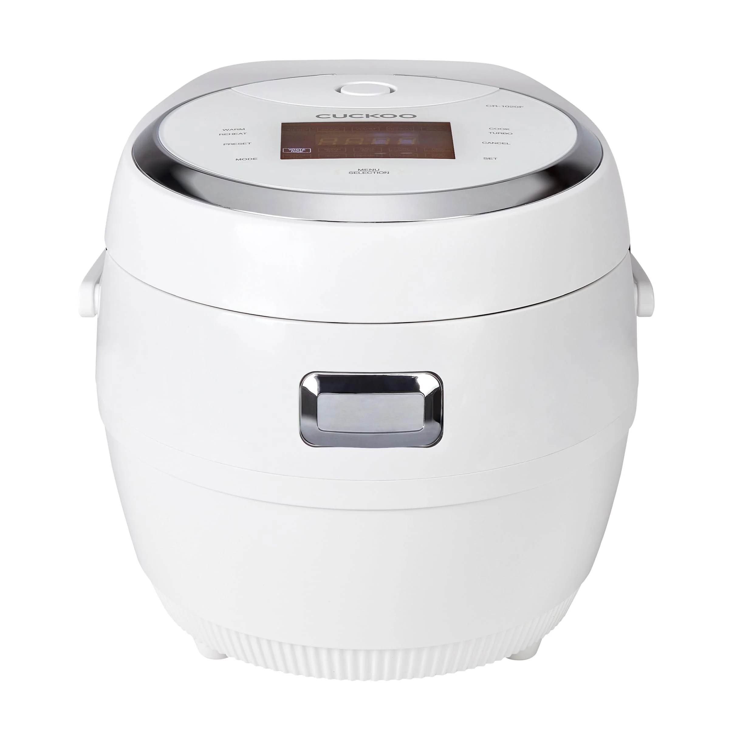 CUCKOO Micom Rice Cooker 10-Cup Uncooked / 20-Cup Cooked with Nonstick Inner Pot, Large Rice Maker with 16 Menu Options, Fuzzy Logic Technology, Auto Clean Mode, LCD Display, White CR-1020F product image