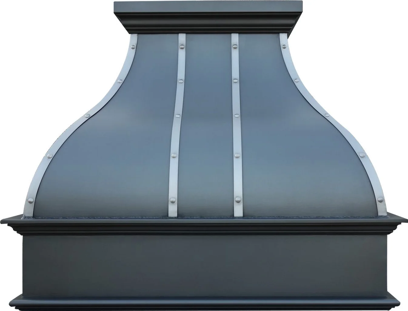 SINDA 48"Wx39"H Island Mount Handmade Copper Range Hood Cover with Commercial Grade Stainless Steel Vent, Inlcudes Fan Motor, Light, and Baffle Filter, Beehive-Antique Copper, H25STRBCI4839 product image