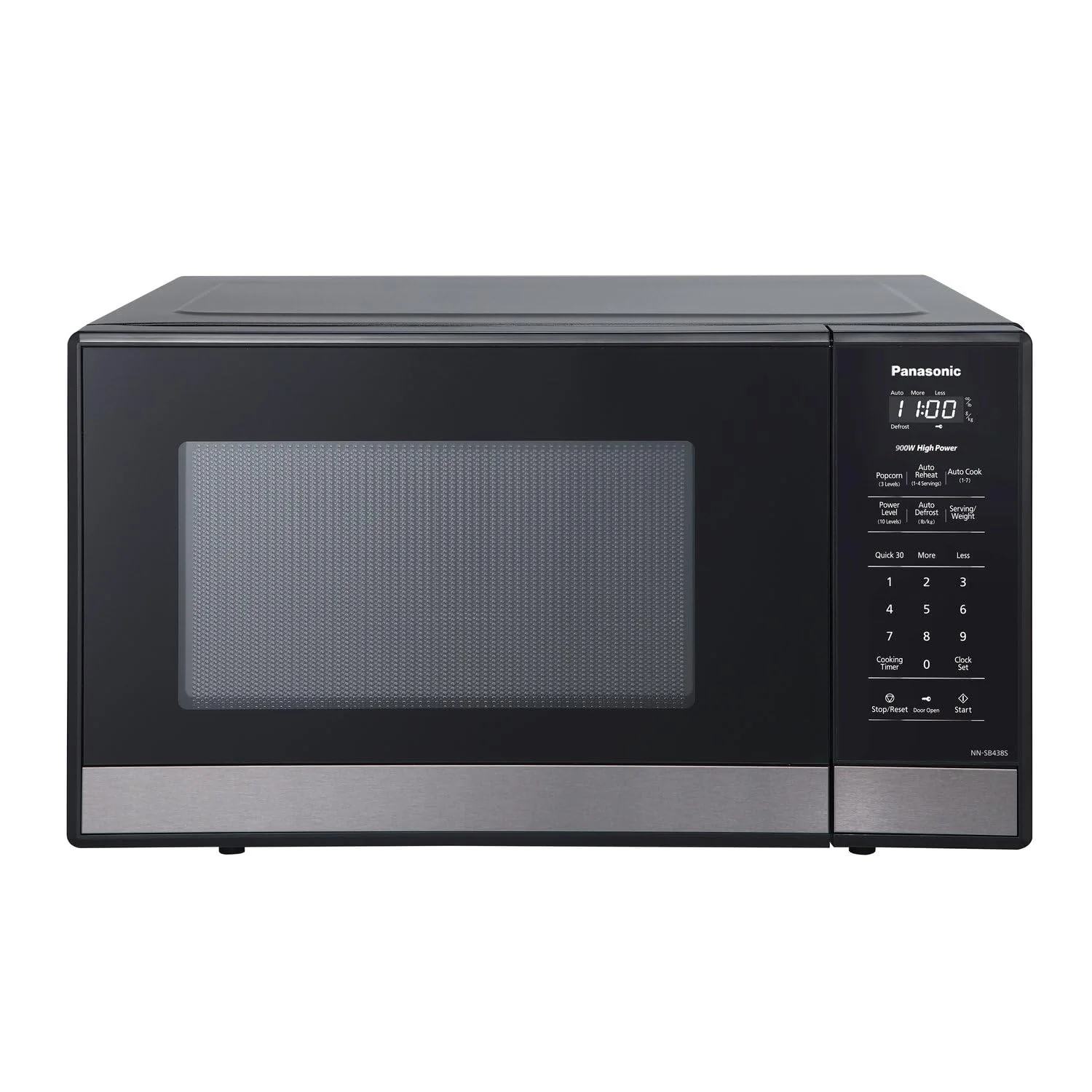 Panasonic NN-SB438S Compact Microwave Oven, 0.9 cft, Black Stainless Steel product image