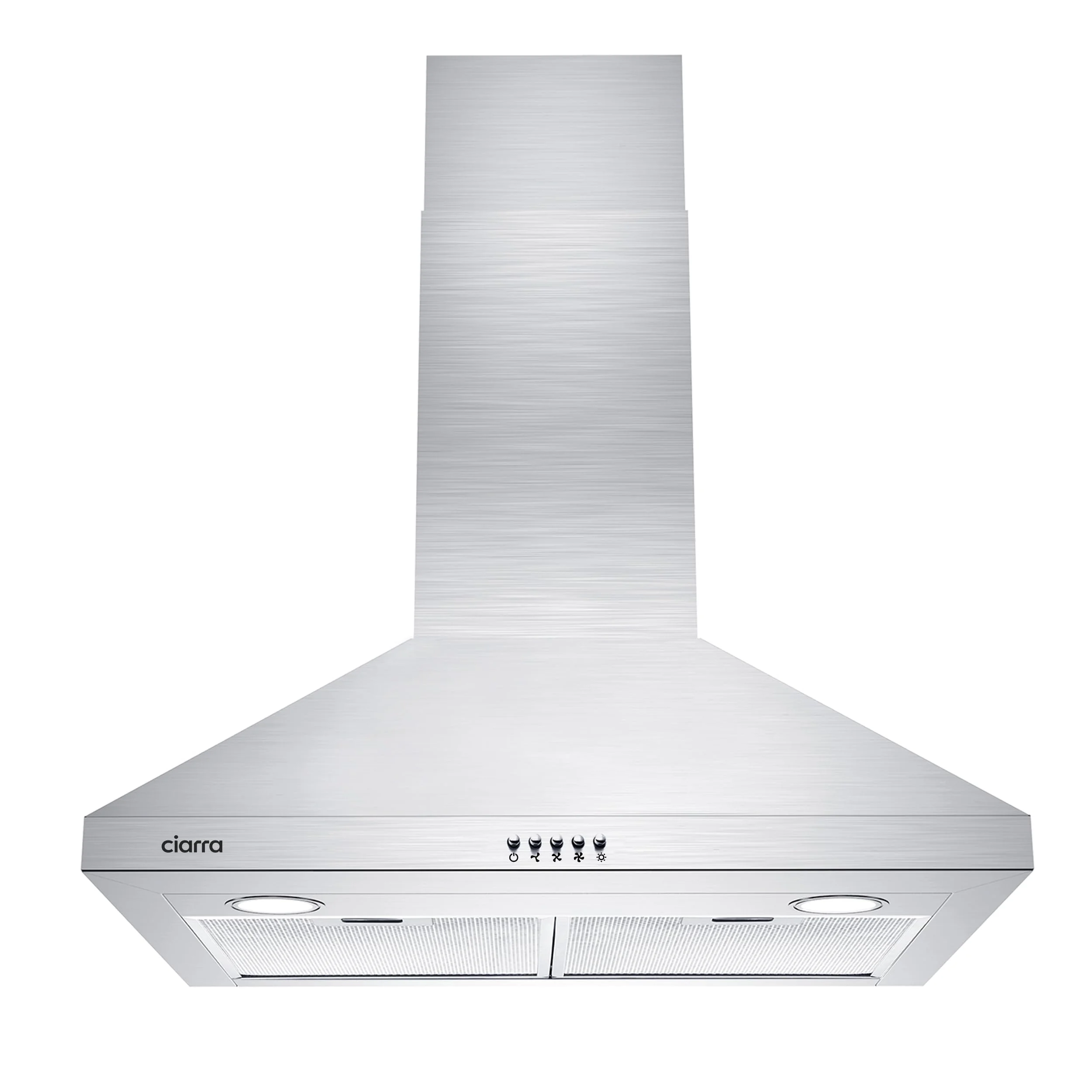 CIARRA Range Hood 30 inch Wall Mount 450 CFM Ductless Range Hood Vent for Kitchen Hood in Stainless Steel CAS75206P product image