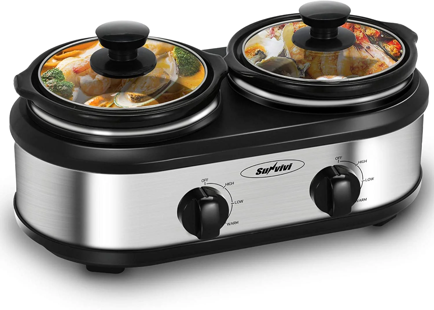 Sunvivi Dual Pot Slow Cooker Review: A Compact Cooking Solution