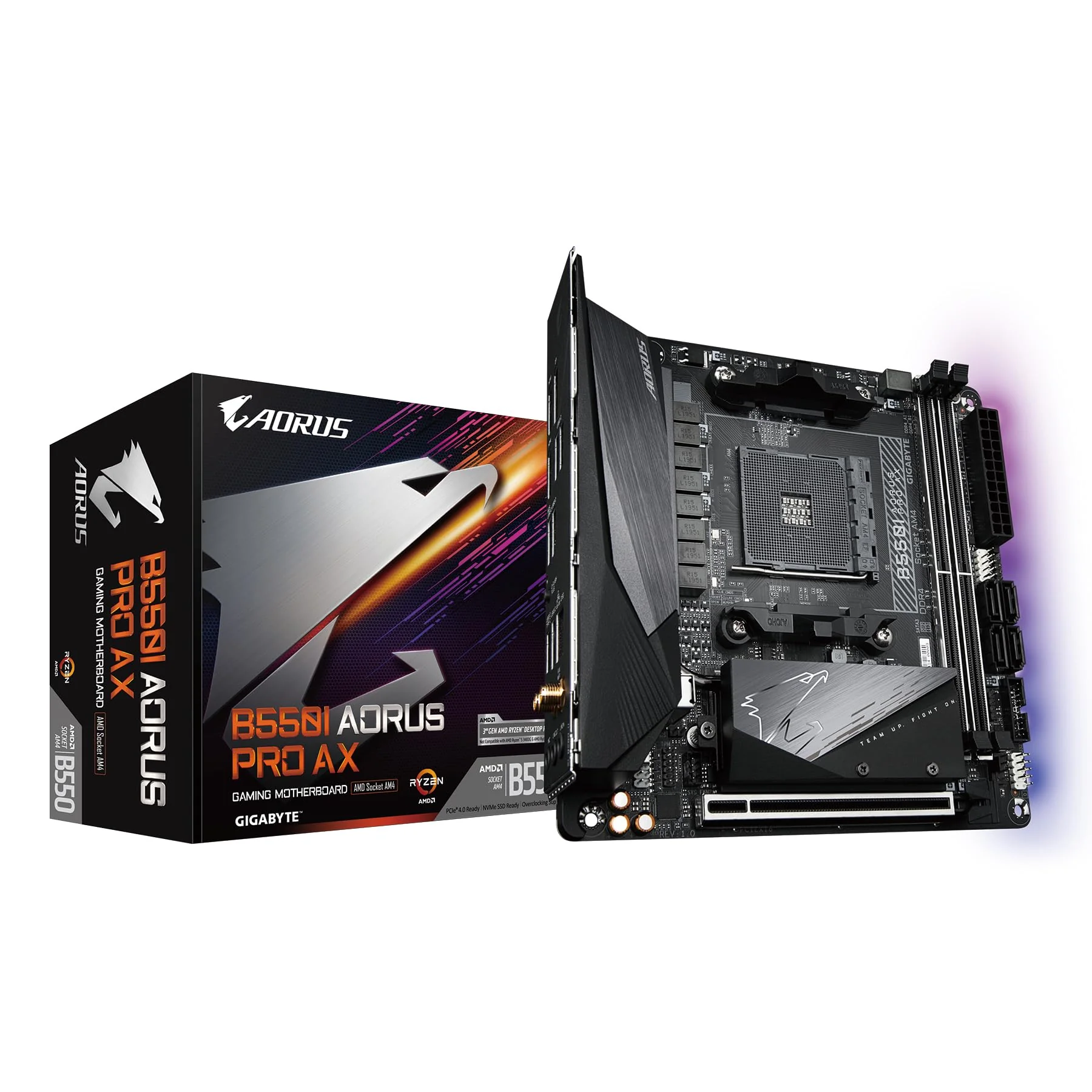 Compact Performance with the GIGABYTE B550I AORUS PRO AX ITX.