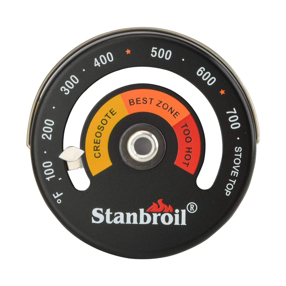 Stanbroil Wood Stove Top Surface Thermometer, Magnetic Stove Meter Thermometer for Wood Burning Stoves Top,Gas Stoves,Flues,Pellet Stove product image