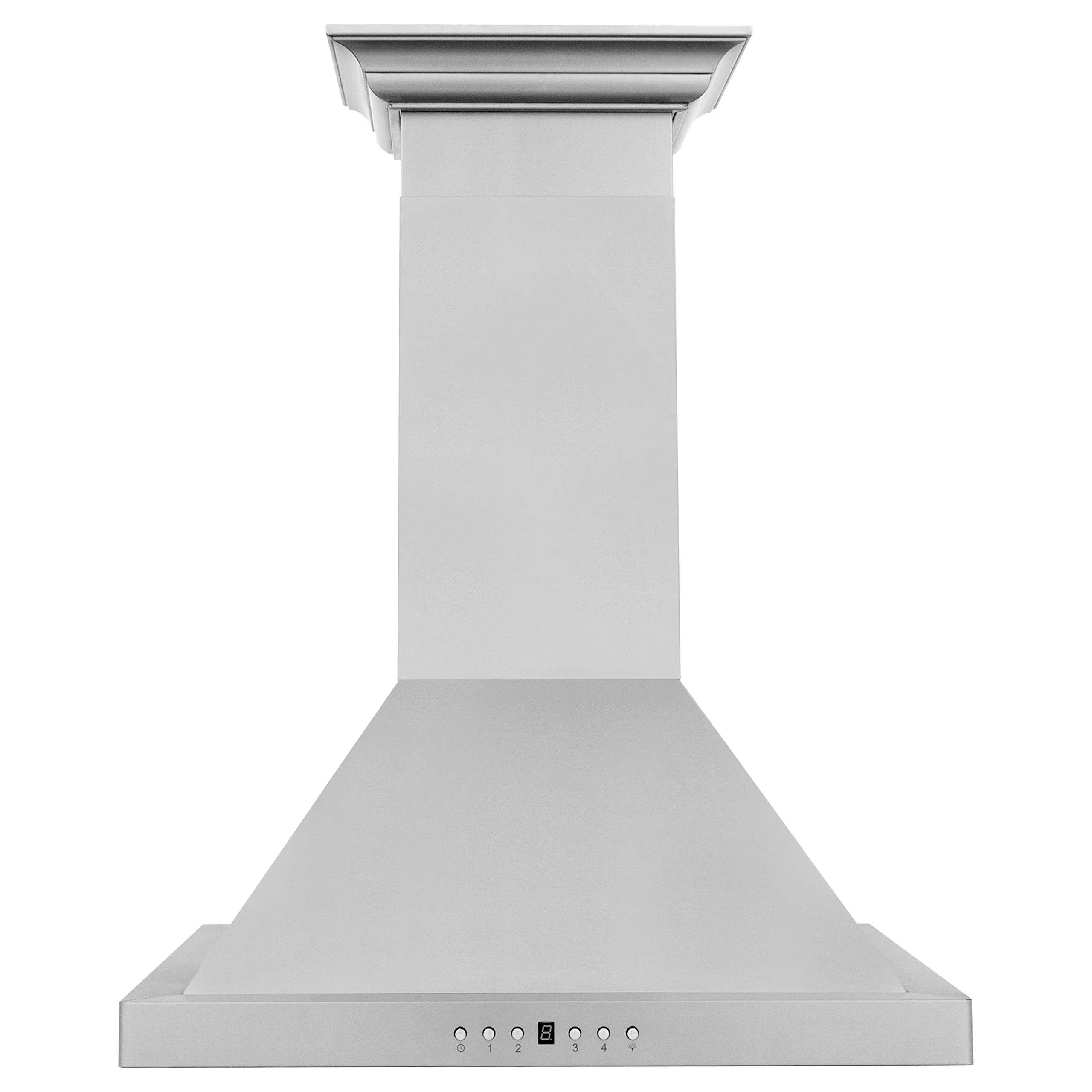 ZLINE 24 in. Convertible Vent Wall Mount Range Hood in Stainless Steel with Crown Molding KBCRN-24 product image