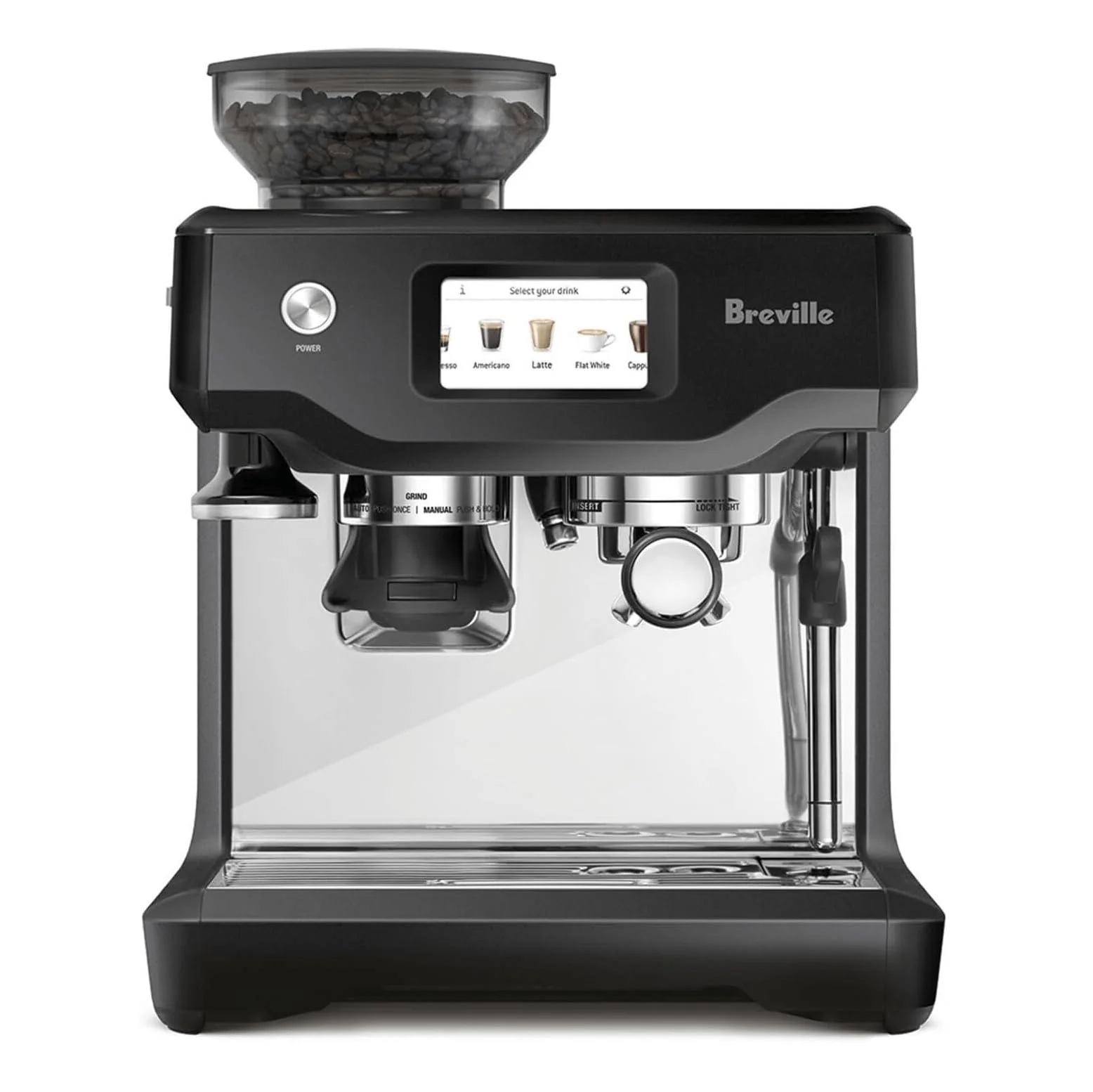 Compact and Stylish Coffee Experience with the Breville Barista.