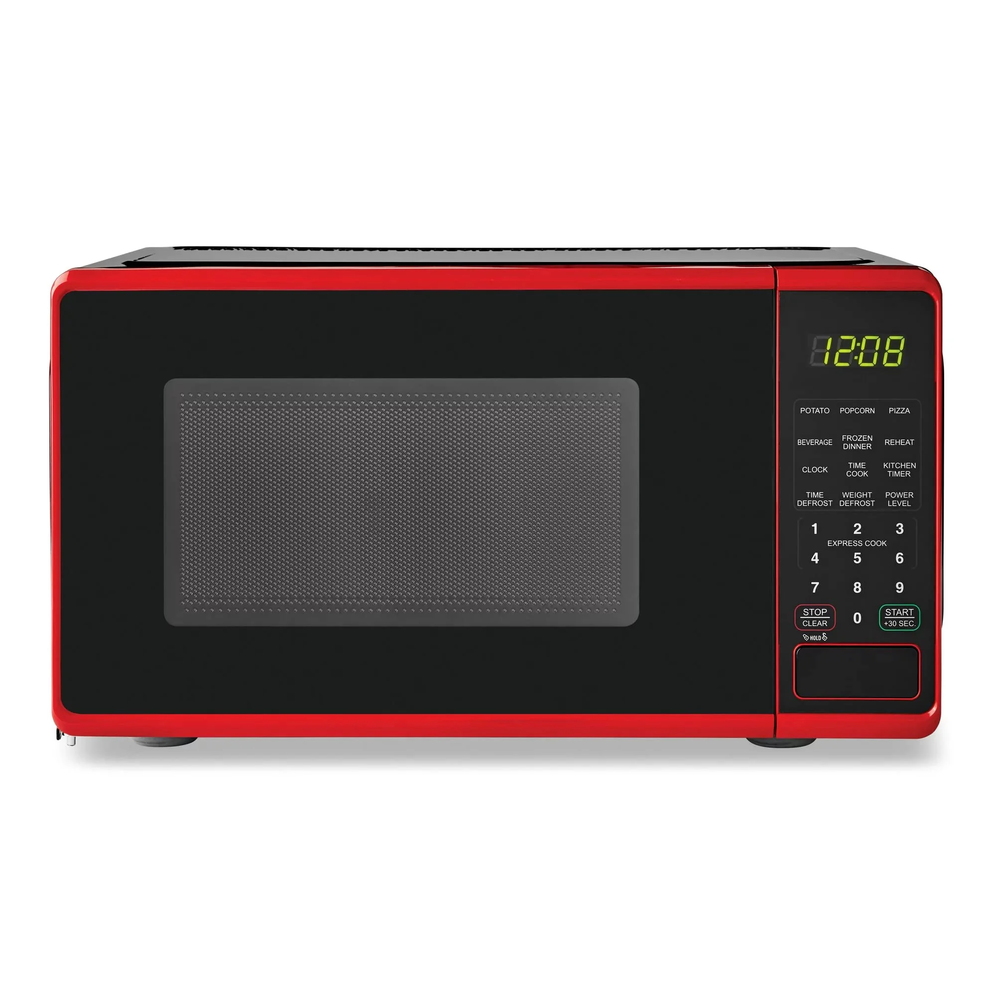 Red Digital Microwave Oven Proctor cooking and defrosting child safety lock product image
