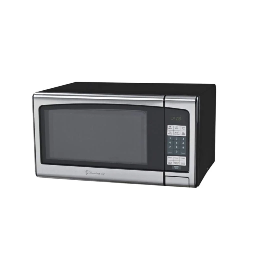 PerfectAire 1.1 cu. ft. Black/Silver Microwave 1000 watt product image