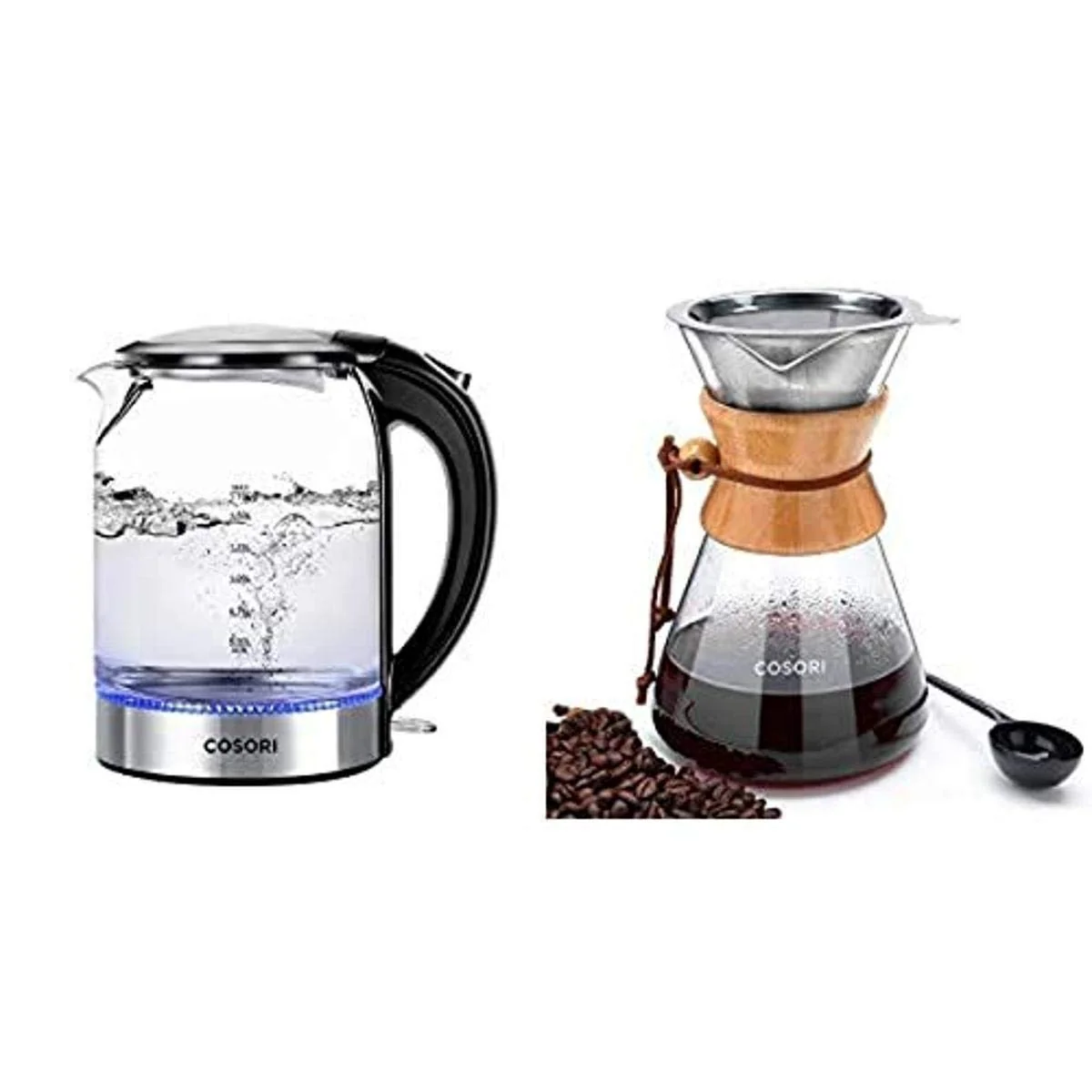 Electric Glass Kettle for Efficient Brewing