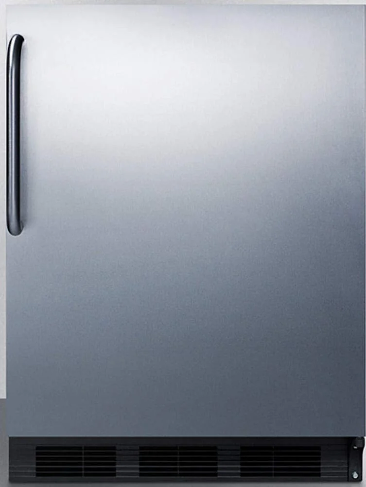 Summit Appliance CT663BKCSS Built-in Undercounter Refrigerator-Freezer for Residential Use, Cycle Defrost with Deluxe Interior, Professional Towel Bar Handle and Stainless Steel Exterior product image