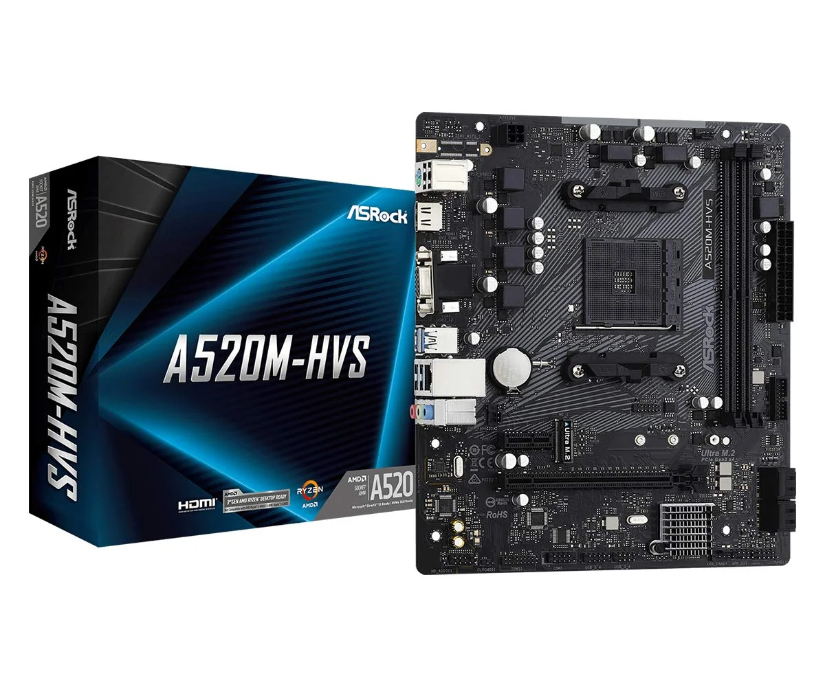 ASRock AMD A520 Compact and Efficient for Modern Builds
