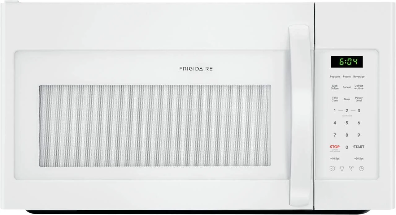 Frigidaire FFMV1846VW 30" White Over the Range Microwave with 1.8 cu. ft. Capacity, 1000 Cooking Watts, Child Lock and 300 CFM in White product image
