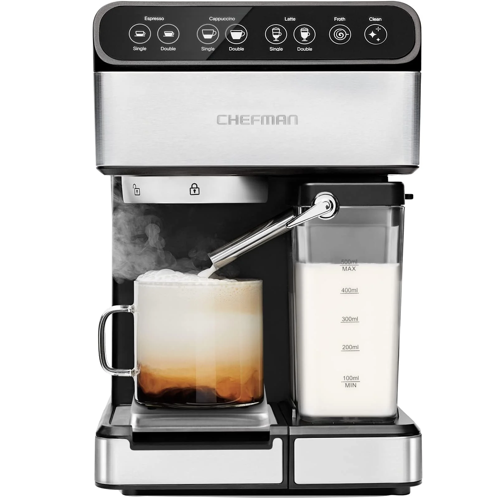 Chefman 6-in-1 Espresso Machine with Digital Display