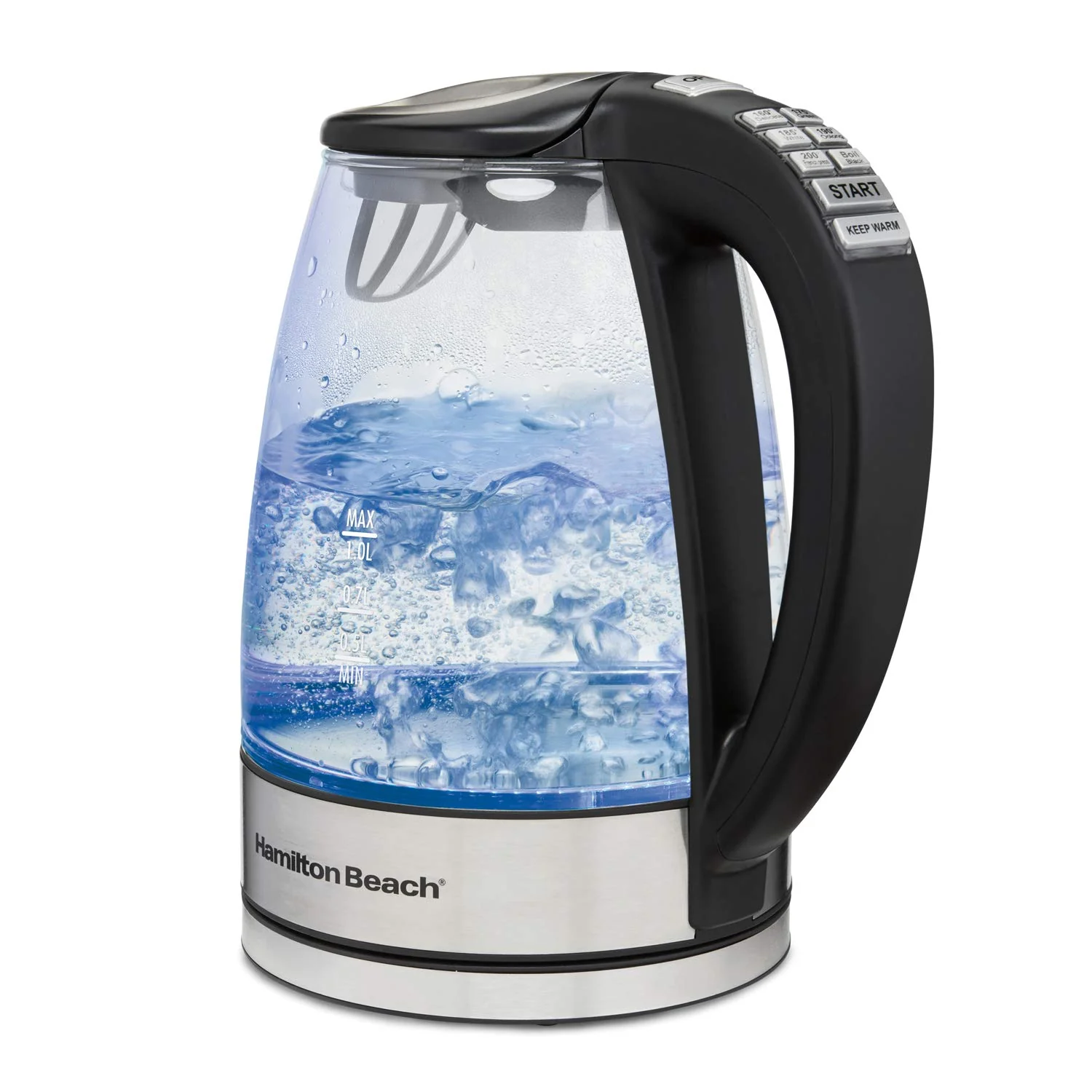 Hamilton Beach 1.7L Electric Tea Kettle with LED Indicator and.
