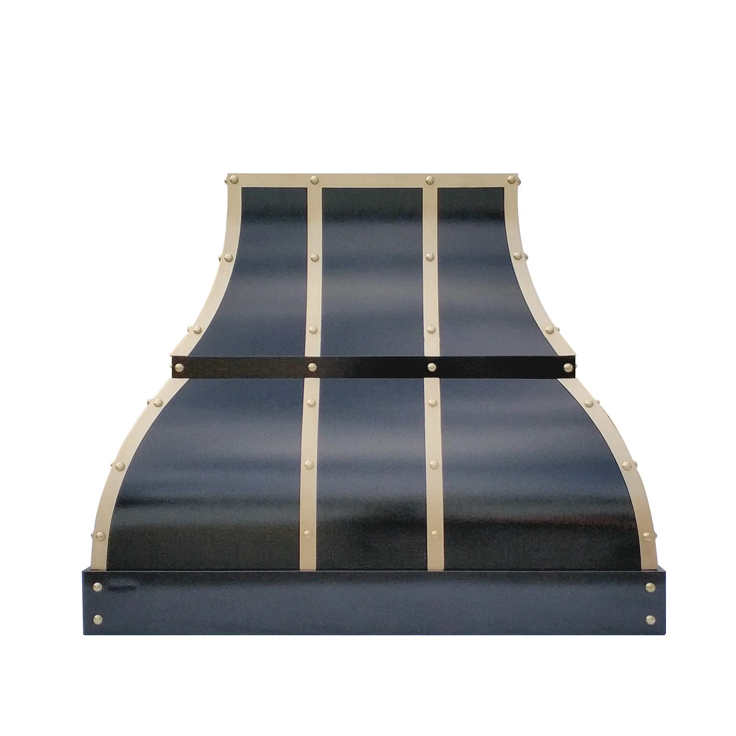 Black Stainless Steel Range Hood Island Mount 36’’ W,30’’ H, CT Copper Tailor Custom Handmade Metal Kitchen Vent Hood, With 4-Speed Exhaust Fan & LED Light,SH1-2-C-4BTR-A product image