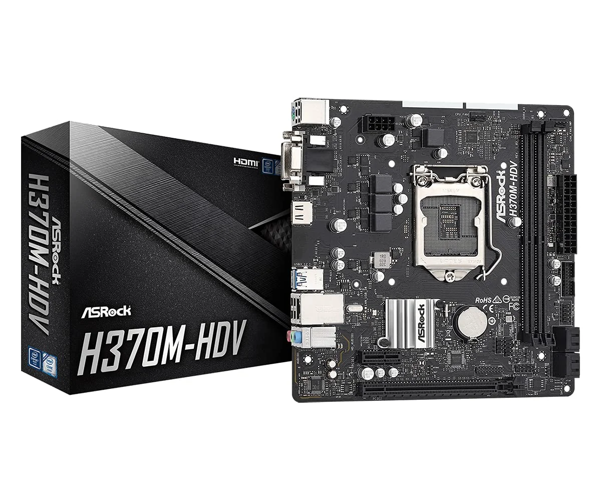 ASRock H370M-HDV LGA1151 Intel H370 Motherboard Review