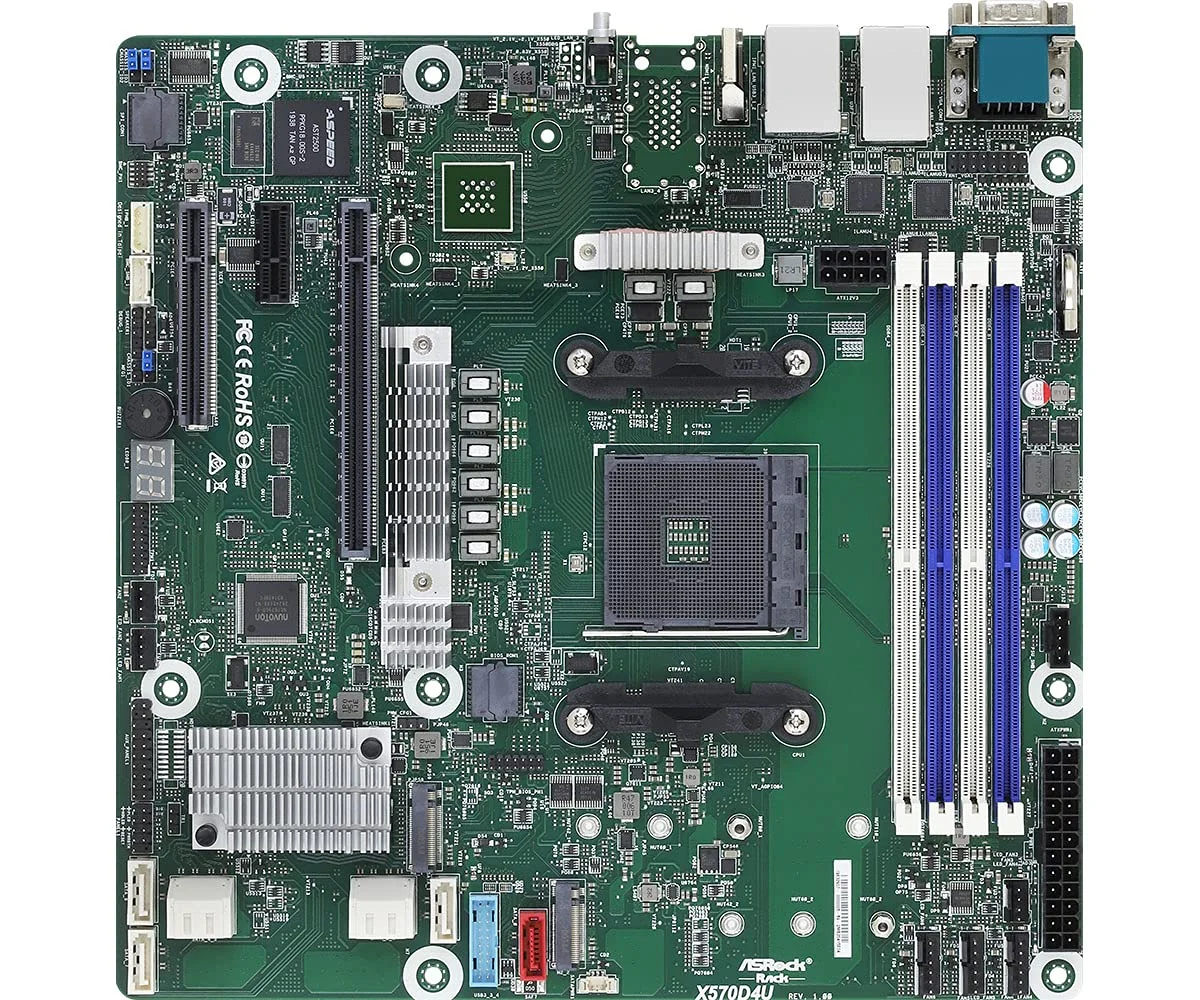 ASRock Rack X570D4U Socket AM4 for Precision Computing