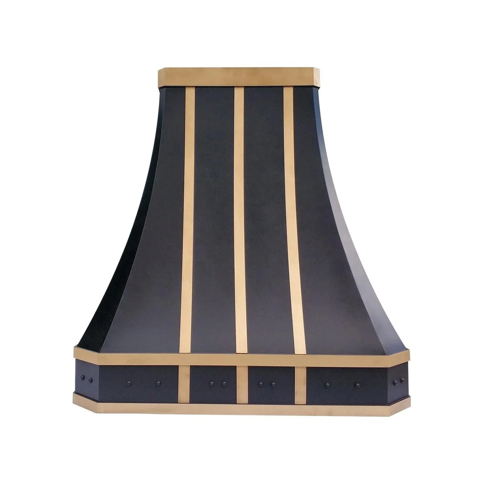 Curved Stainless Steel Vent Hood for Modern Kitchens