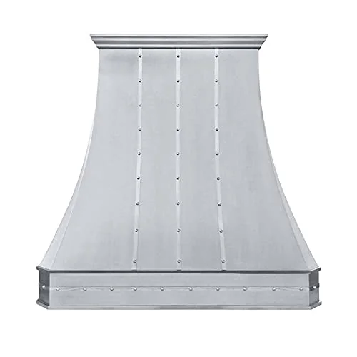 SINDA Stainless Steel Vent Hood for Kitchen - Handcrafted by Artisans - Includes Range Hood Lighting, Fan Motor, Blower House, Baffle Filter, SRH3C3TRAMTRW4827L, 48"W x 27"H product image