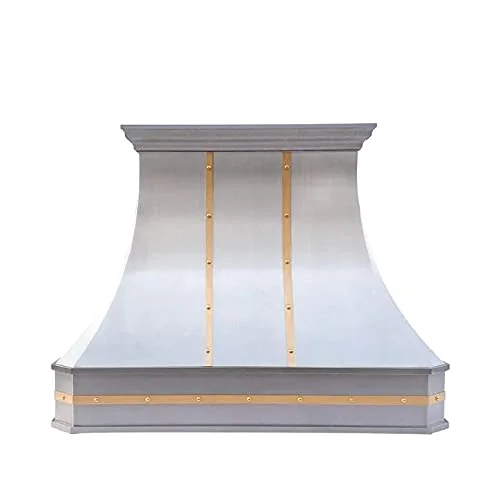 SINDA Hammered Stainless Steel Range Hood with Internal Motor