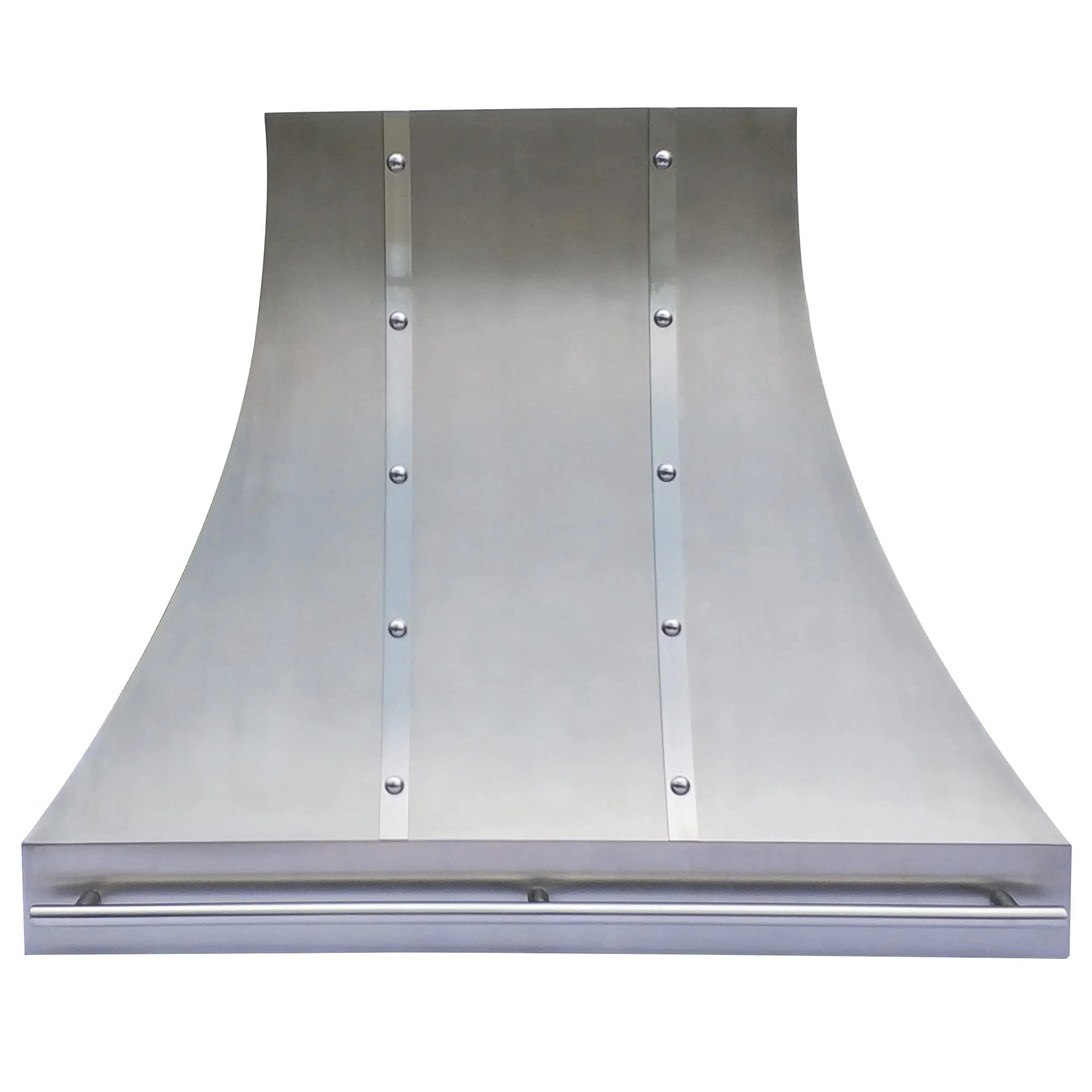 Stainless Steel Range Hood with Pot Rail Island Mount 42’’ W,42’’ H, CT Copper Tailor Custom Handmade Metal Kitchen Vent Hood, With 4-Speed Exhaust Fan & LED Light,SH7-2STR-H product image