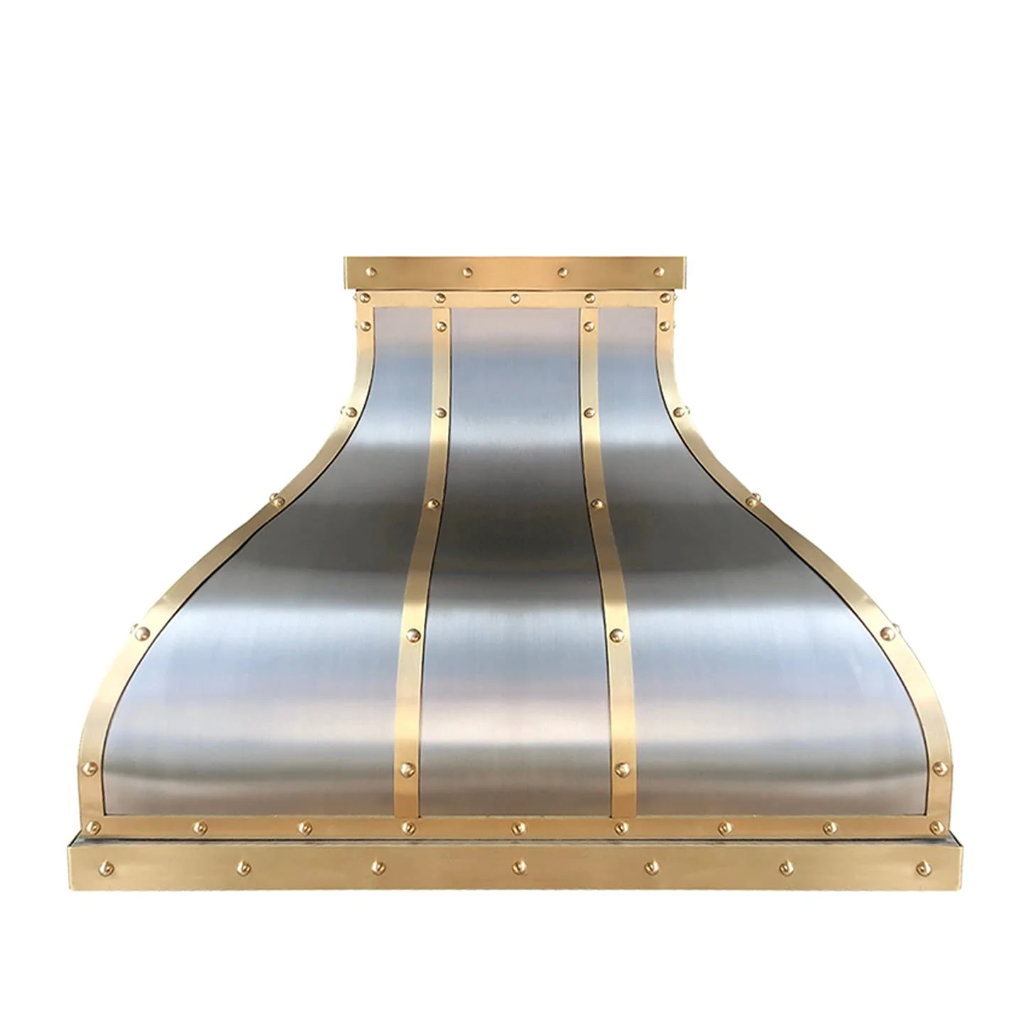 SINDA 16 Gauge Metal Stove Range Handcrafted by Craftsmen, Includes Commercial Grade Hood Vent, Lighting, Fan Motor and Baffle Filter, High CFM, SRHDB2TRW3642R, 36"Wx42"H, Wall Mount product image