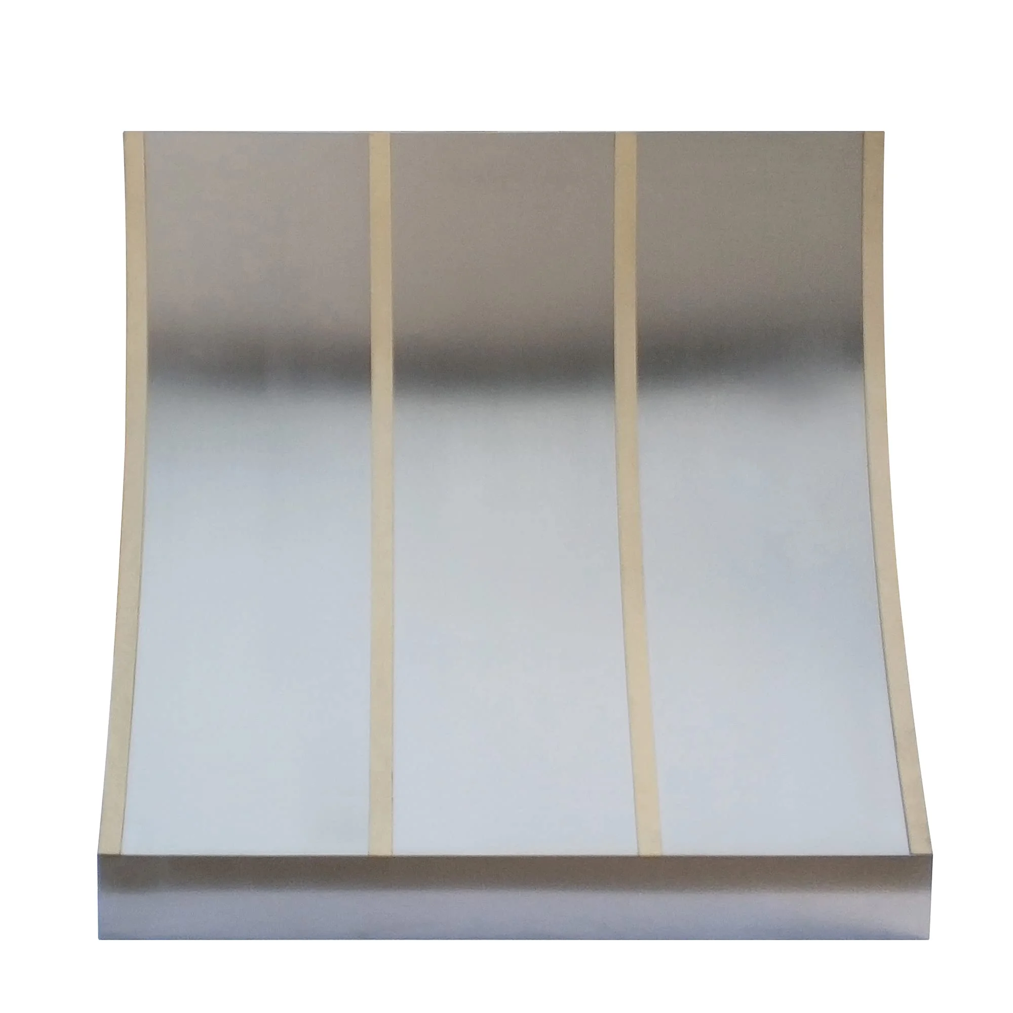 Sloped Stainless Steel Range Hood Island Mount 30’’ W,27’’ H, CT Copper Tailor Custom Handmade Metal Kitchen Vent Hood, With 4-Speed Exhaust Fan & LED Light,SH8-4T product image