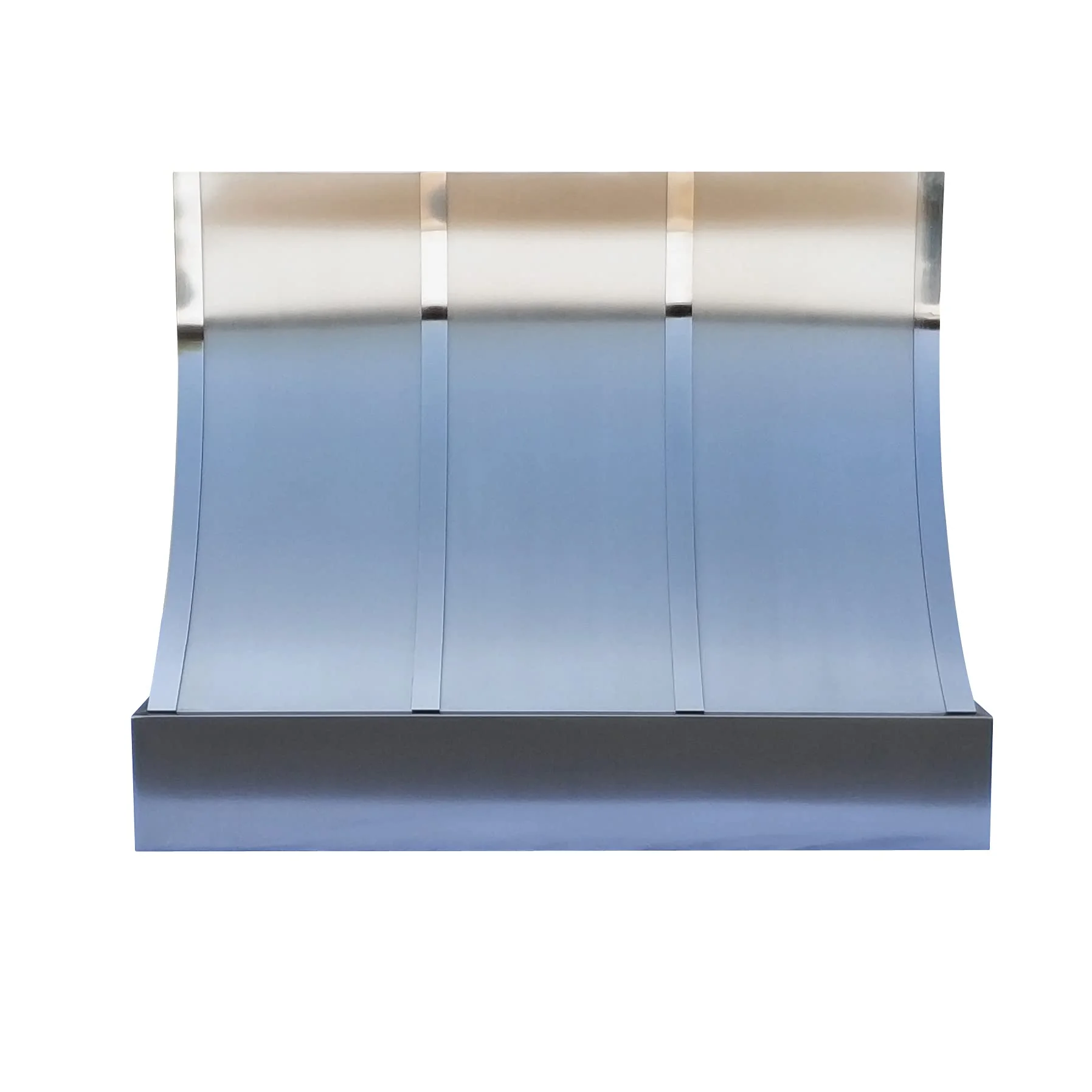 Sloped Stainless Steel Wall-Mounted Range Hood for Large Cooktops