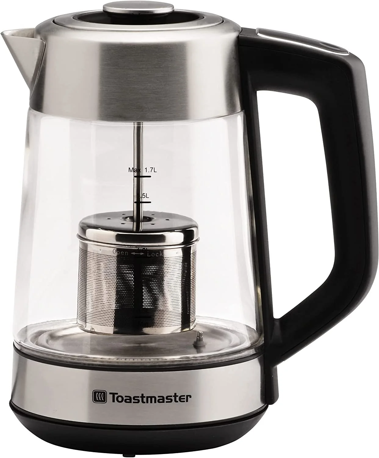 Electric Glass Kettle by Select Brands with LED Indicators and.