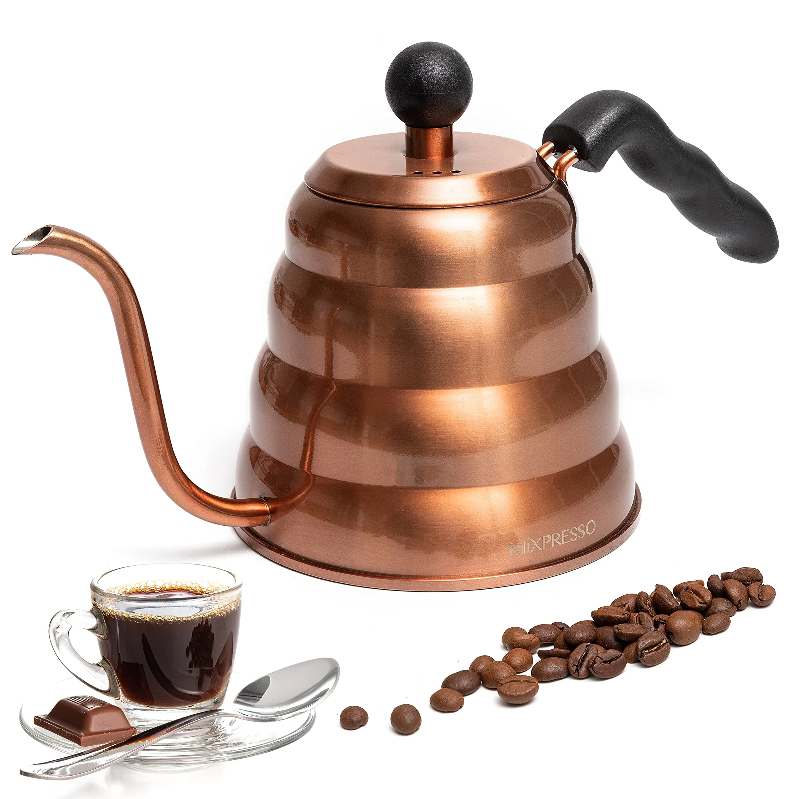 Mixpresso Gooseneck Pour Over Coffee Kettle: Precision Control.