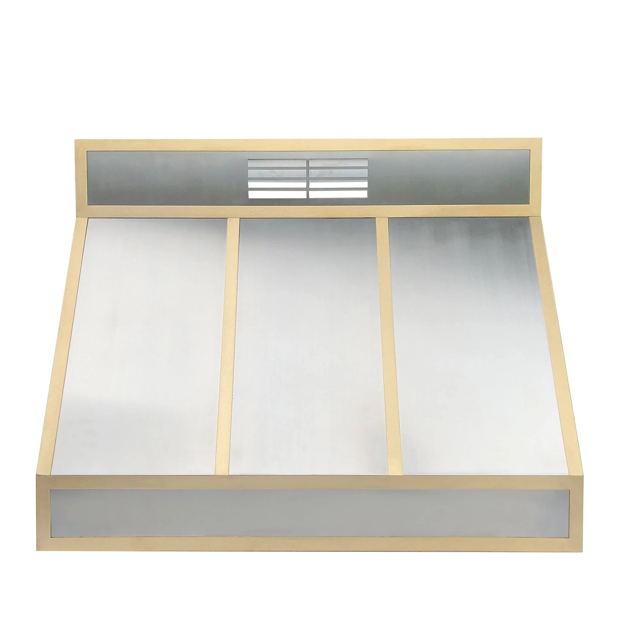 SINDA 16 Gauge Metal Range Hood Handcrafted by Artisans, Includes SUS304 Commercial Grade Vent, Lighting, Fan Motor and Baffle Filter, SRH12-4TRI3648R, 36"Wx48"H, Island Mount product image