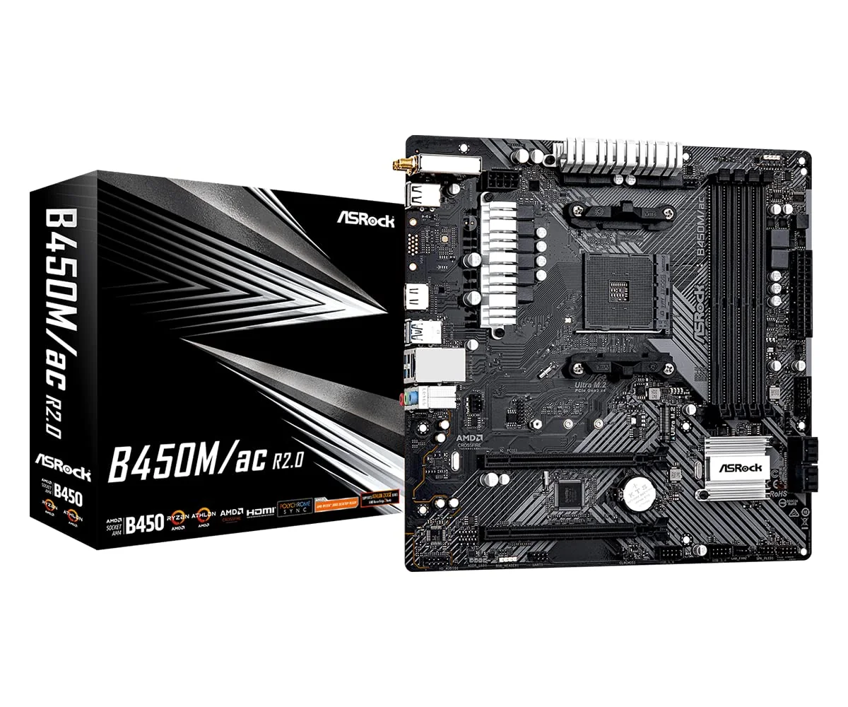 ASRock B450M/AC R2.0: A Compact AM4 Choice for Budget Builders