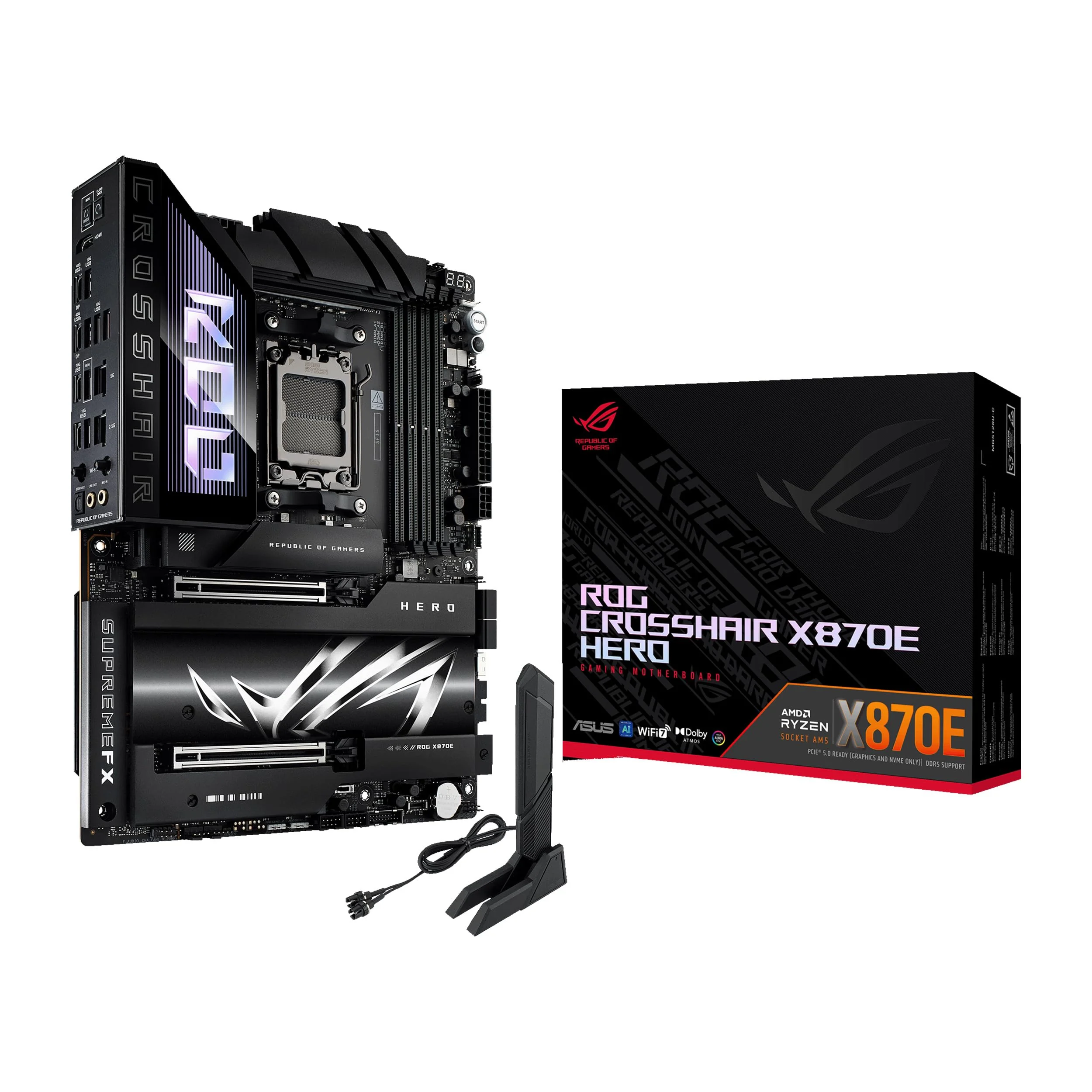 ASUS ROG Crosshair X870E Hero AMD ATX Motherboard Review