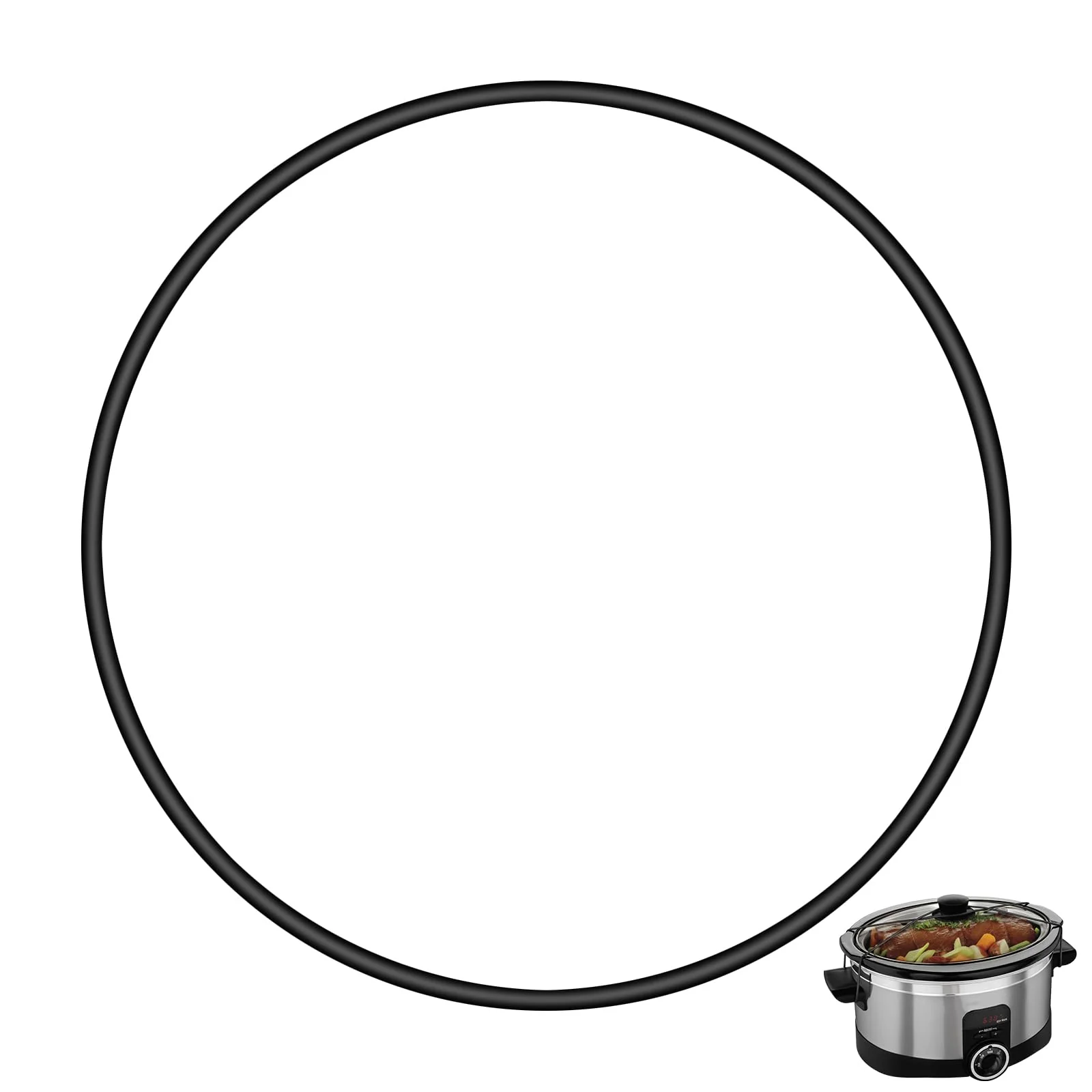 Rubber Lid Straps for Black Hamilton Beach Crock Pots