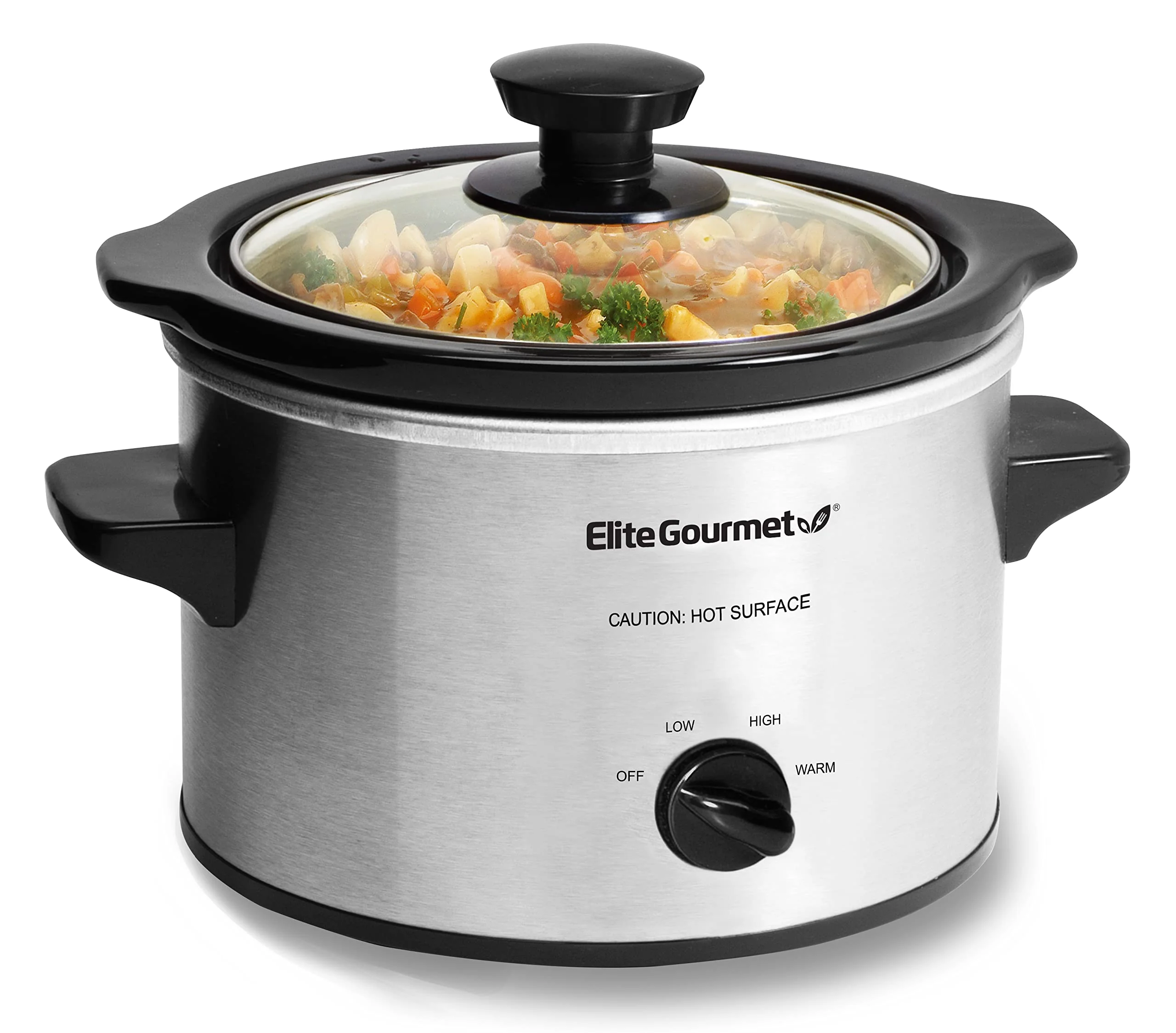 Elite Gourmet MST-250XS# Electric Slow Cooker Ceramic Pot